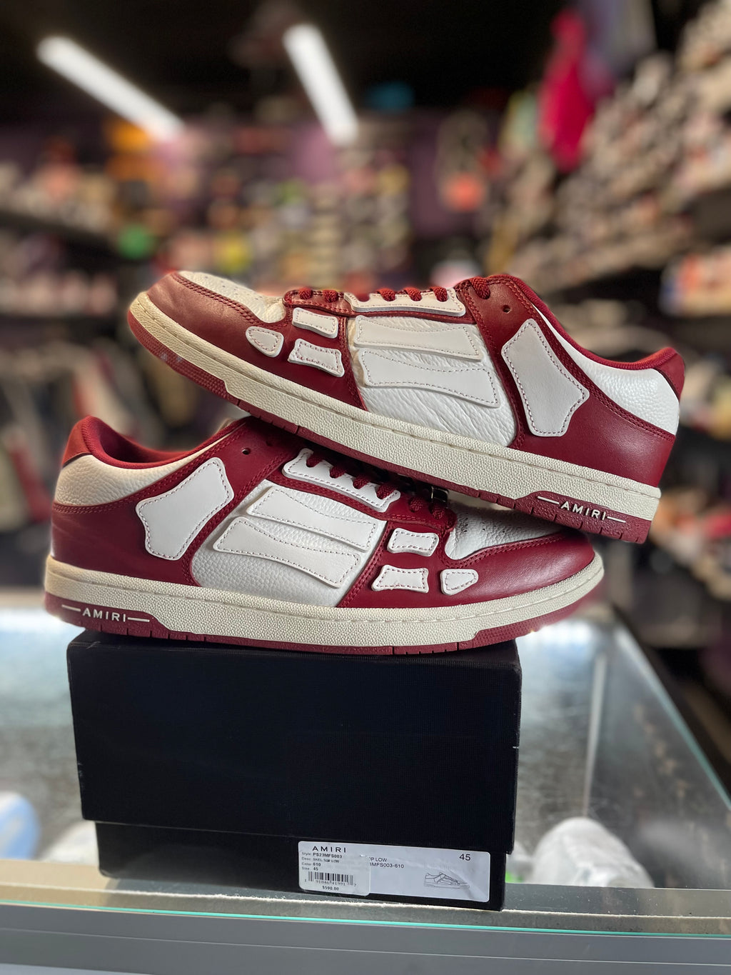 Amiri Skel Low "Burgndy"