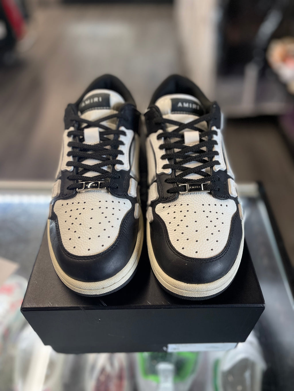 Amiri Skel Low "Black/white"