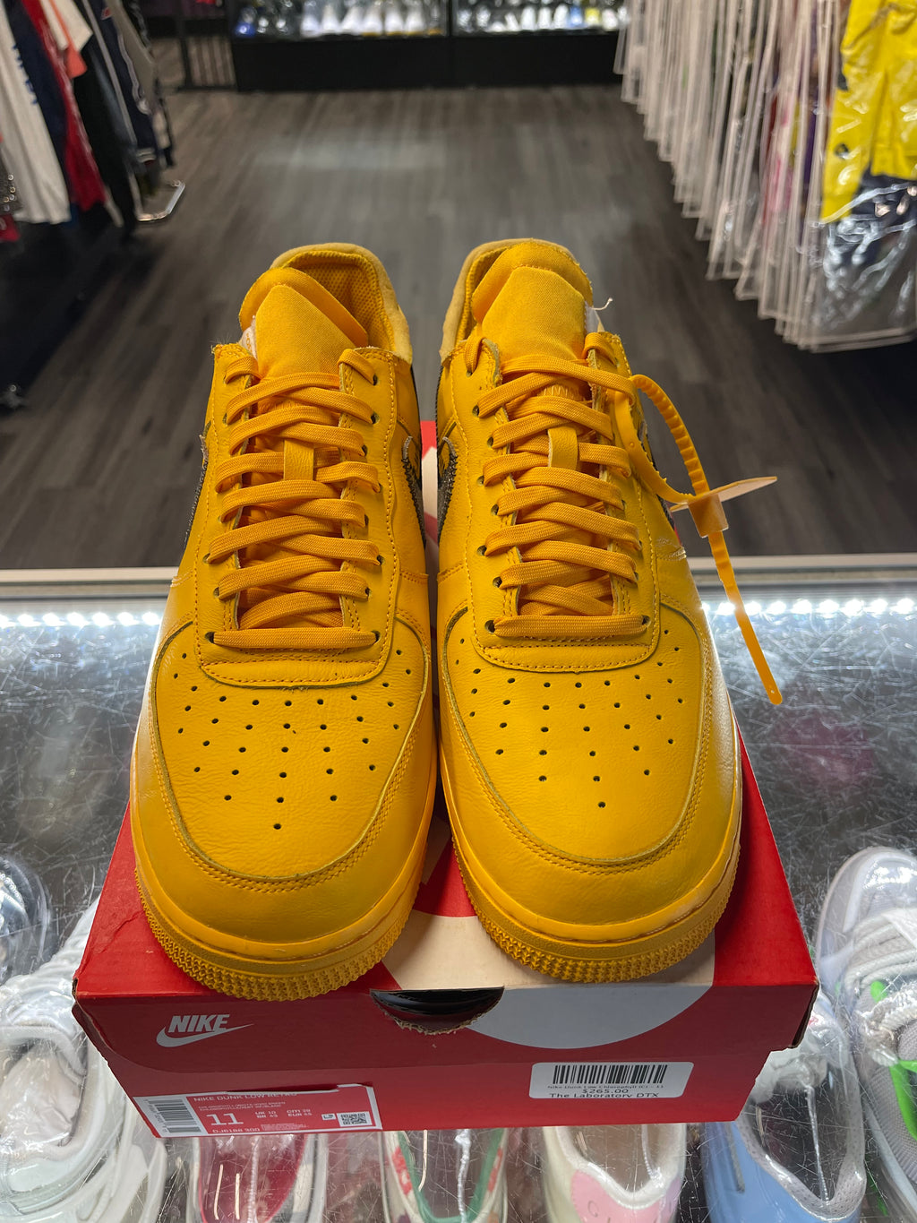 2021 Nike Air Force 1 Low "Off-White ICA University Gold"
