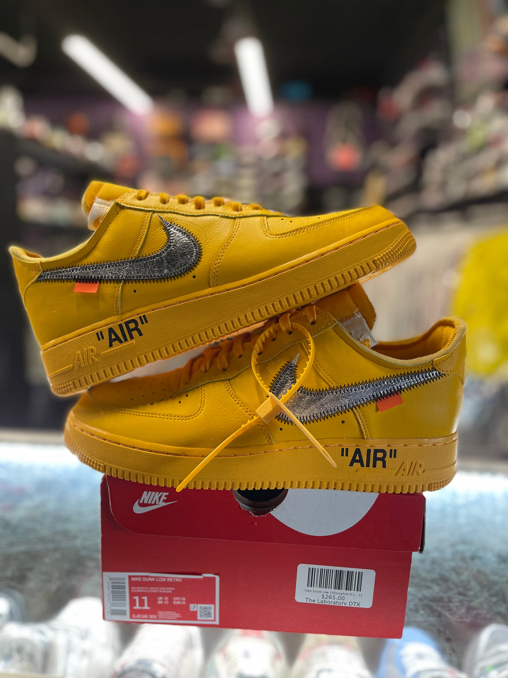 2021 Nike Air Force 1 Low "Off-White ICA University Gold"