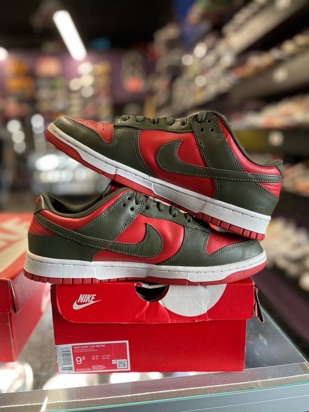 2023 Nike Dunk Low "Mystic Red Cargo Khaki"
