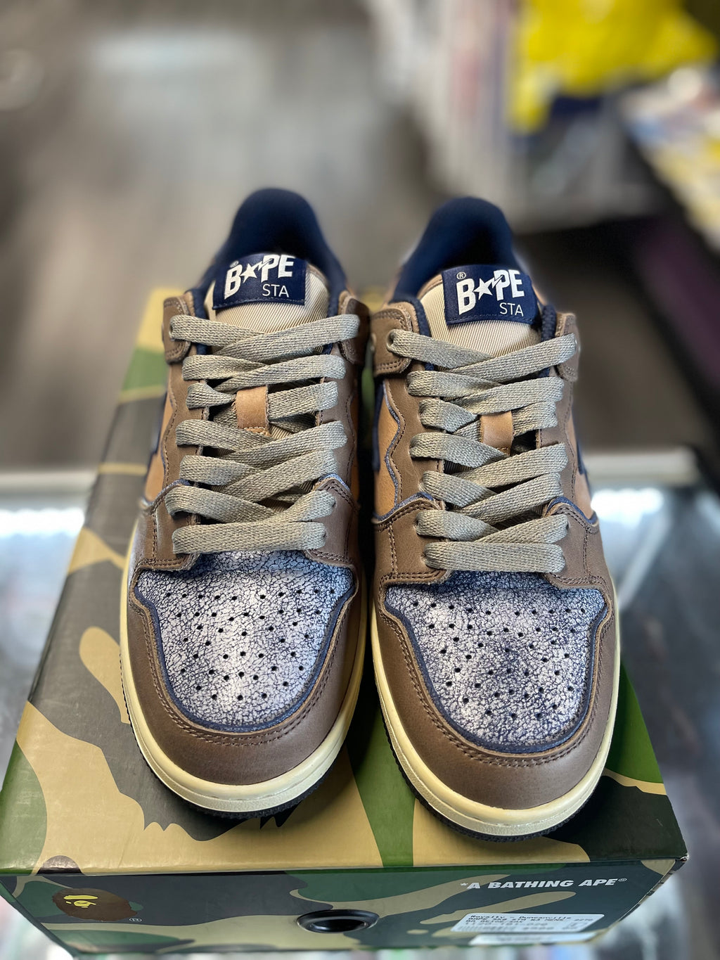 Bapesta Sk8 "Denim/Brown"