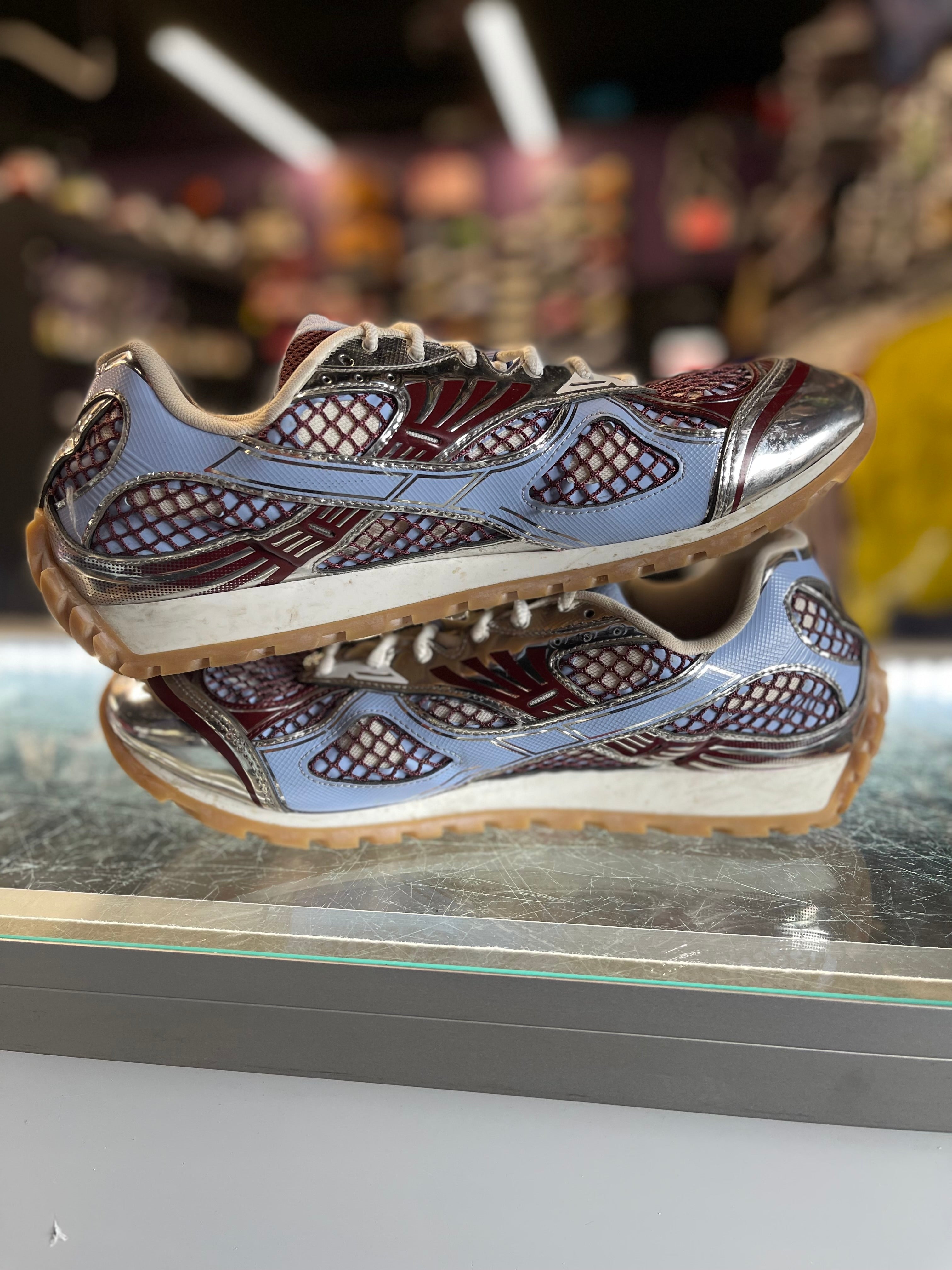 Bottega Venta Orbit Sneaker "Blue/Maroon"