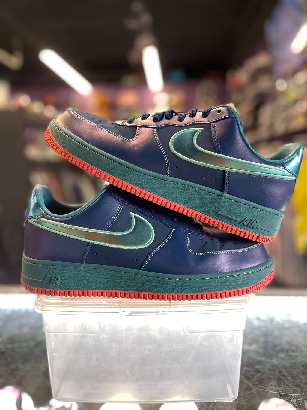 2013 Nike Air Force 1 Low "Brave Blue Mineral Teal"