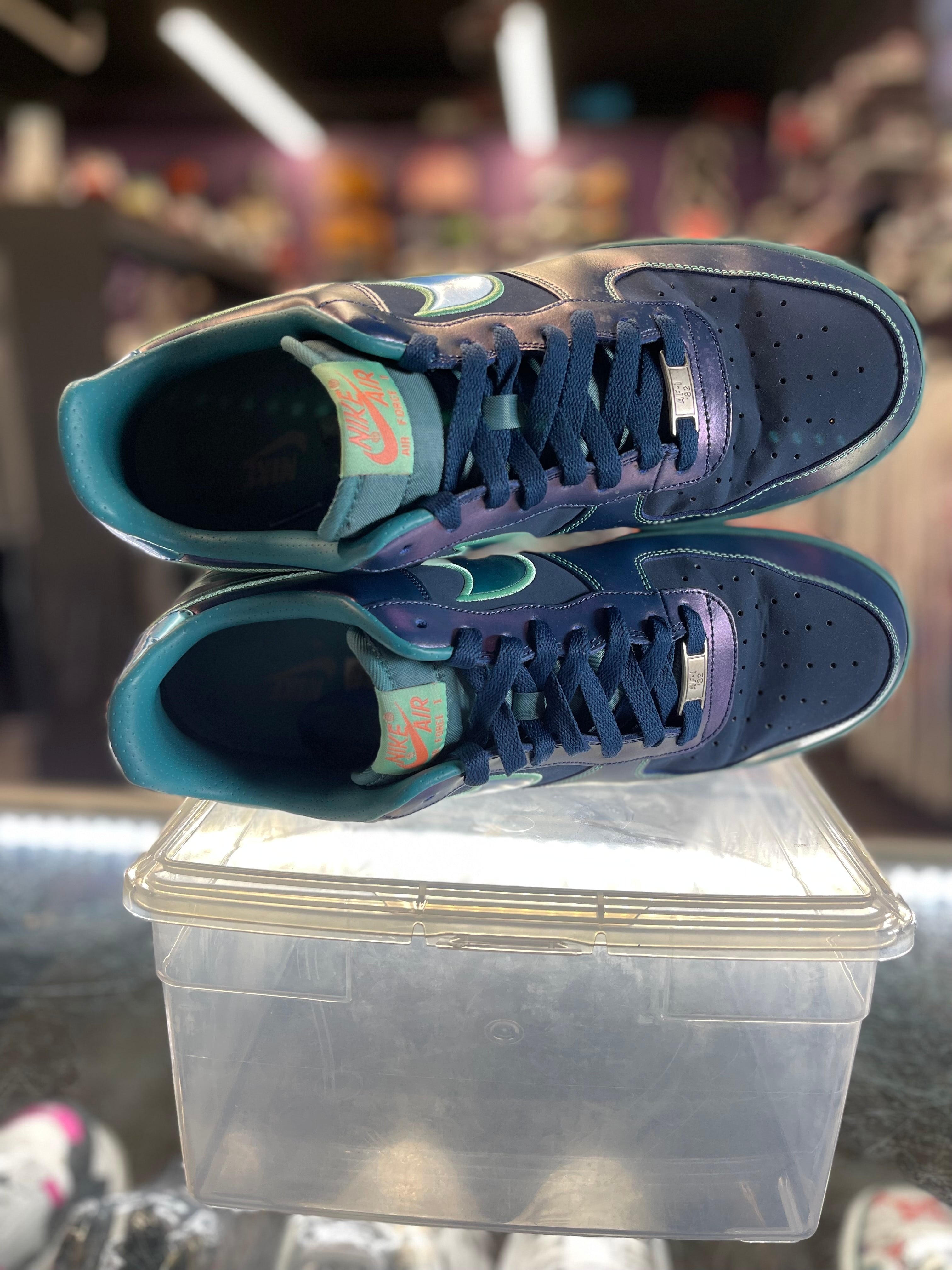 2013 Nike Air Force 1 Low "Brave Blue Mineral Teal"
