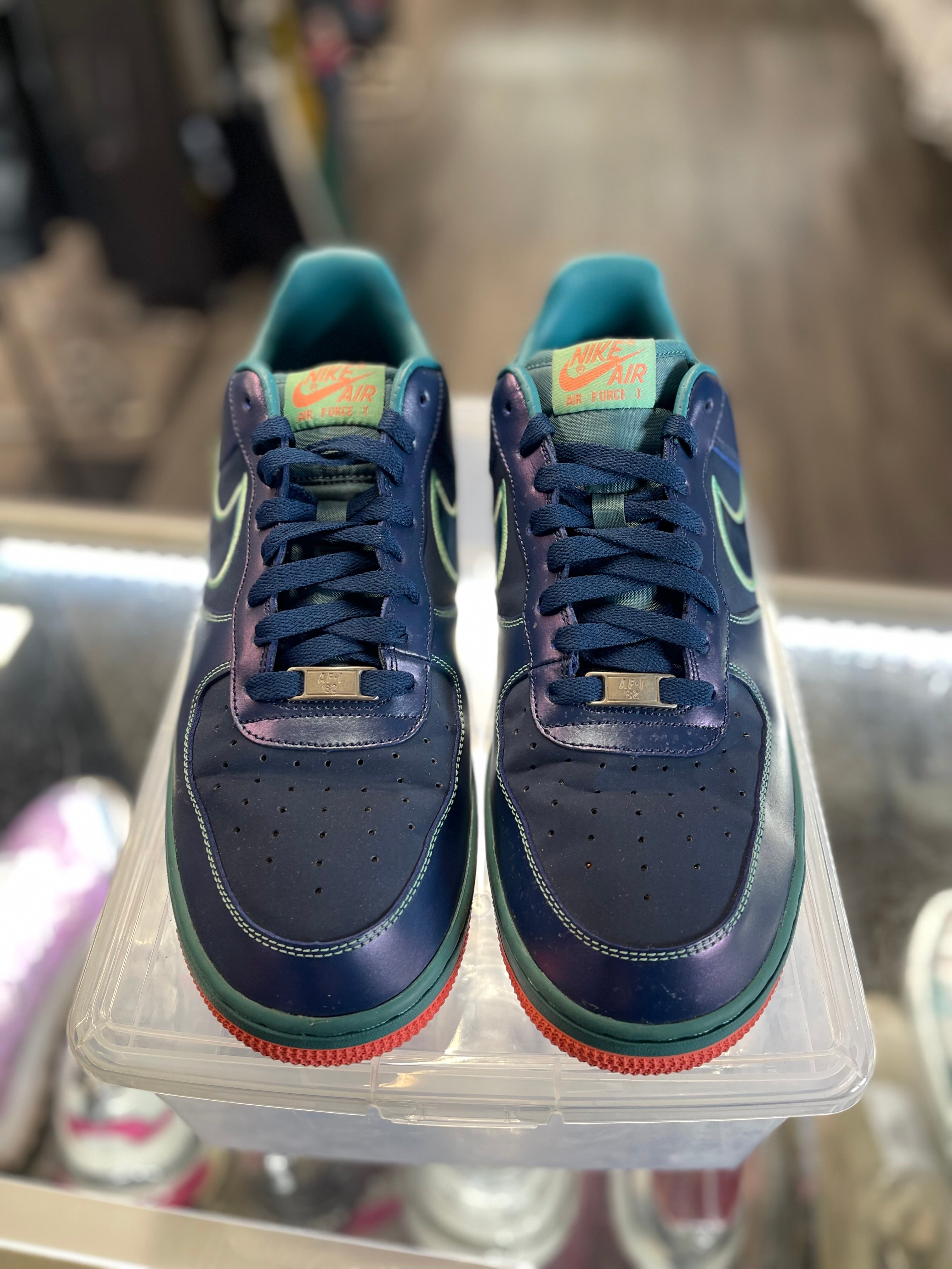2013 Nike Air Force 1 Low "Brave Blue Mineral Teal"