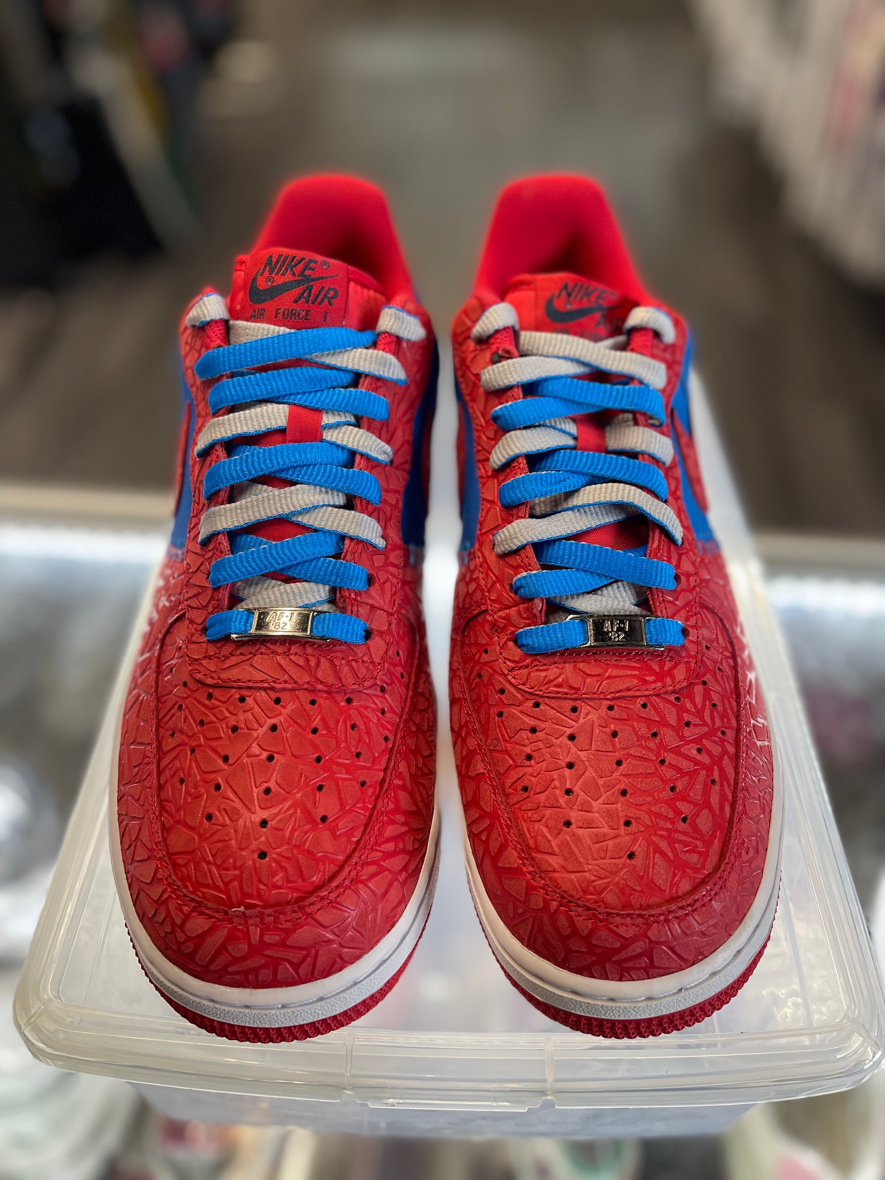 2012 Nike Air Force 1 Low "Blue Hyper Red Godzilla Pack"