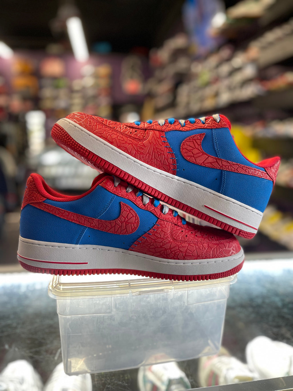 2012 Nike Air Force 1 Low "Blue Hyper Red Godzilla Pack"