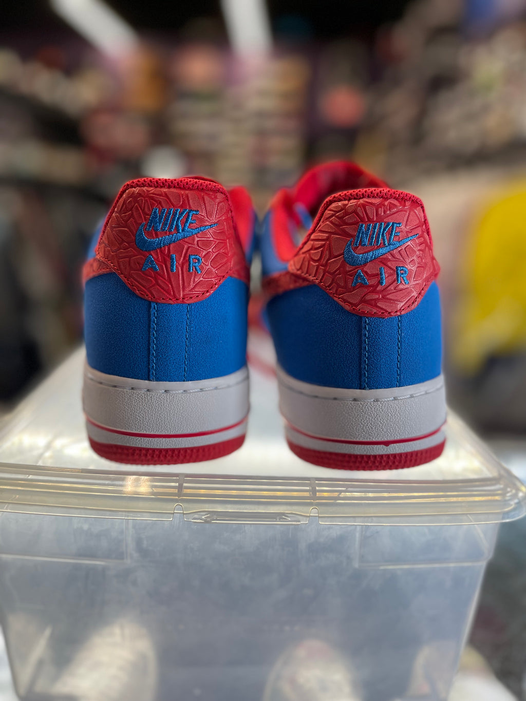 2012 Nike Air Force 1 Low "Blue Hyper Red Godzilla Pack"