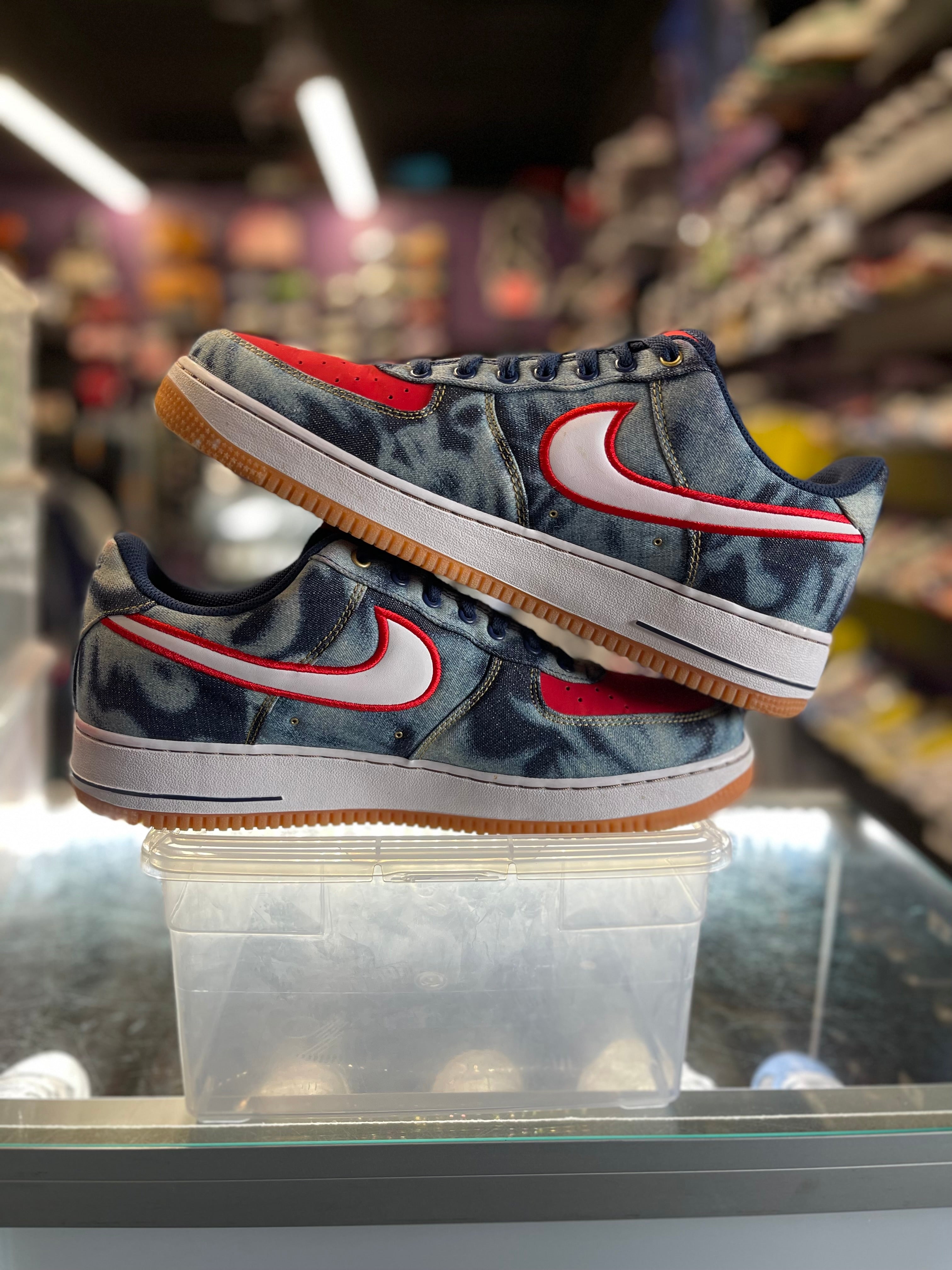 2014 Nike Air Force 1 Low "Acid Wash Denim"