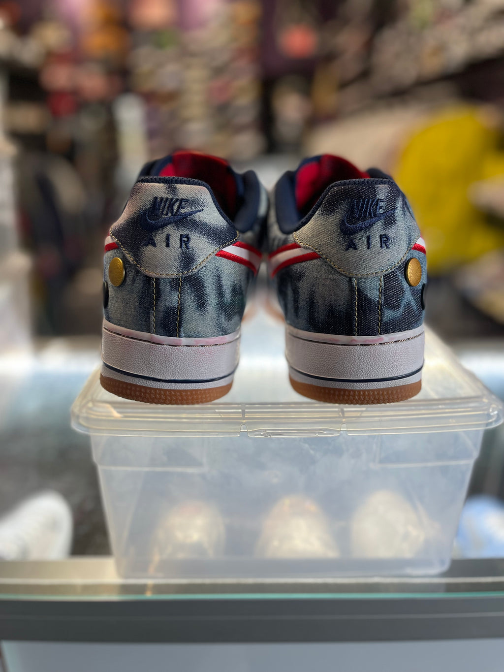 2014 Nike Air Force 1 Low "Acid Wash Denim"