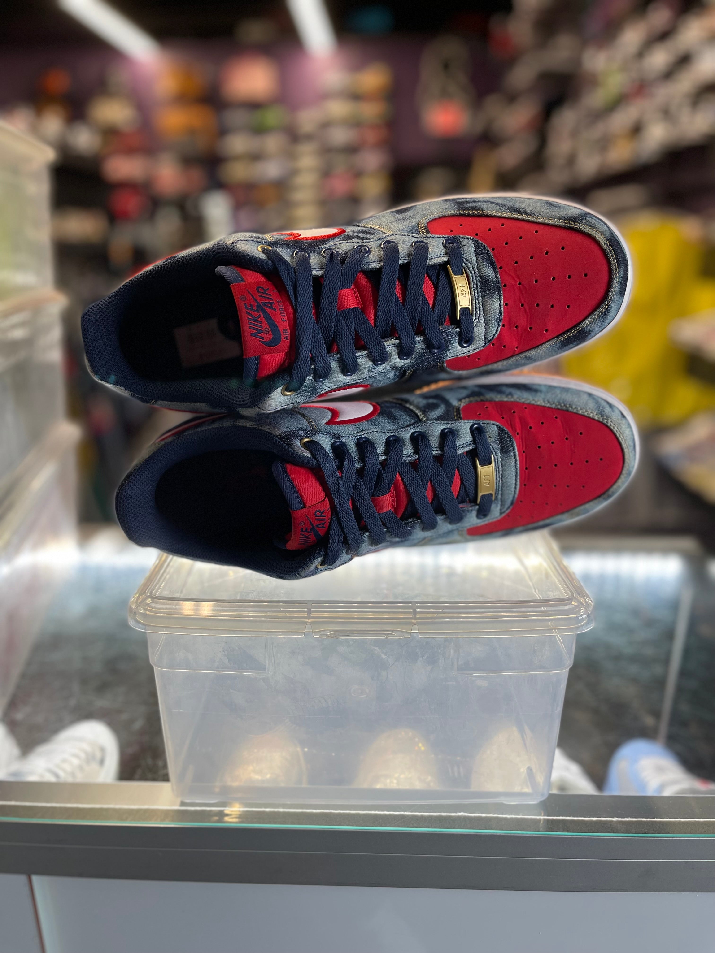 2014 Nike Air Force 1 Low "Acid Wash Denim"