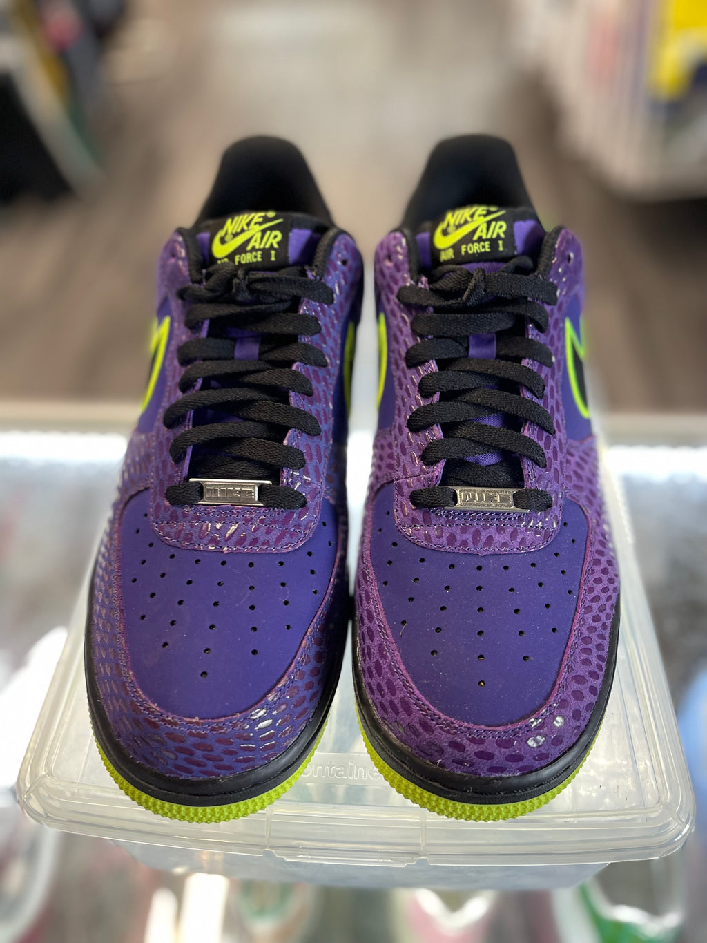 2013 Nike Air Force 1 Low "Court Purple Black Volt"