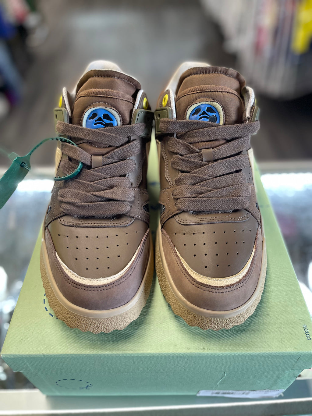 Off White New Sponge Mid Top "Brown/Beige"