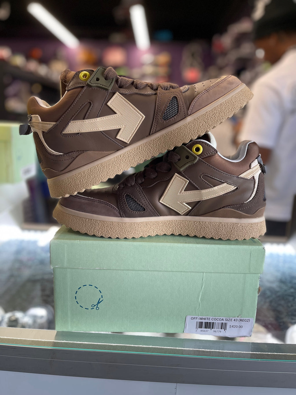 Off White New Sponge Mid Top "Brown/Beige"