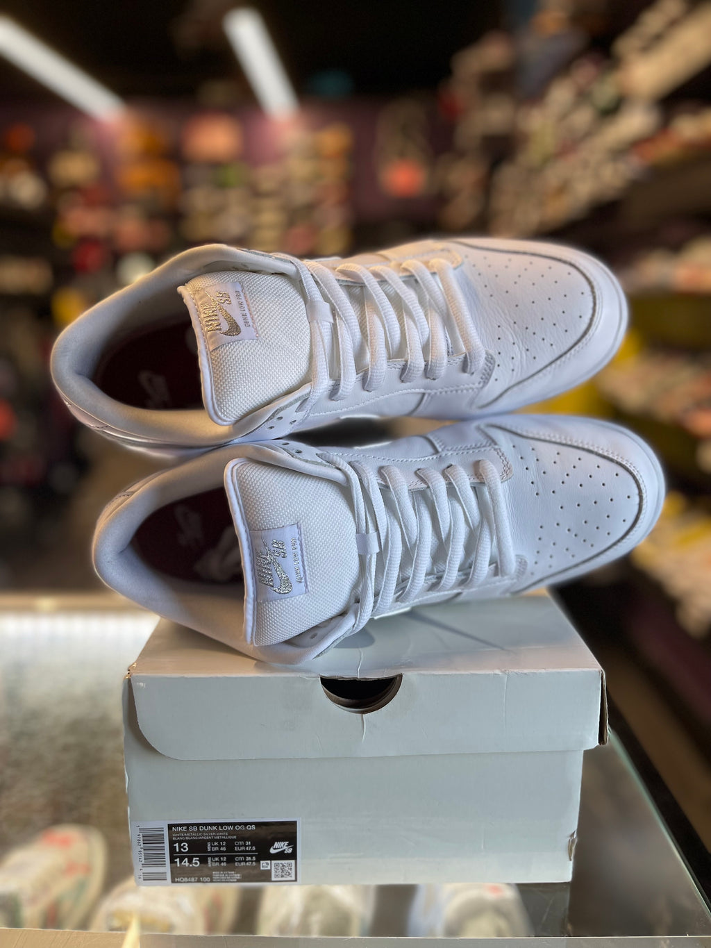 2025 Nike SB Dunk Low "Supreme 94 White Metallic Silver"