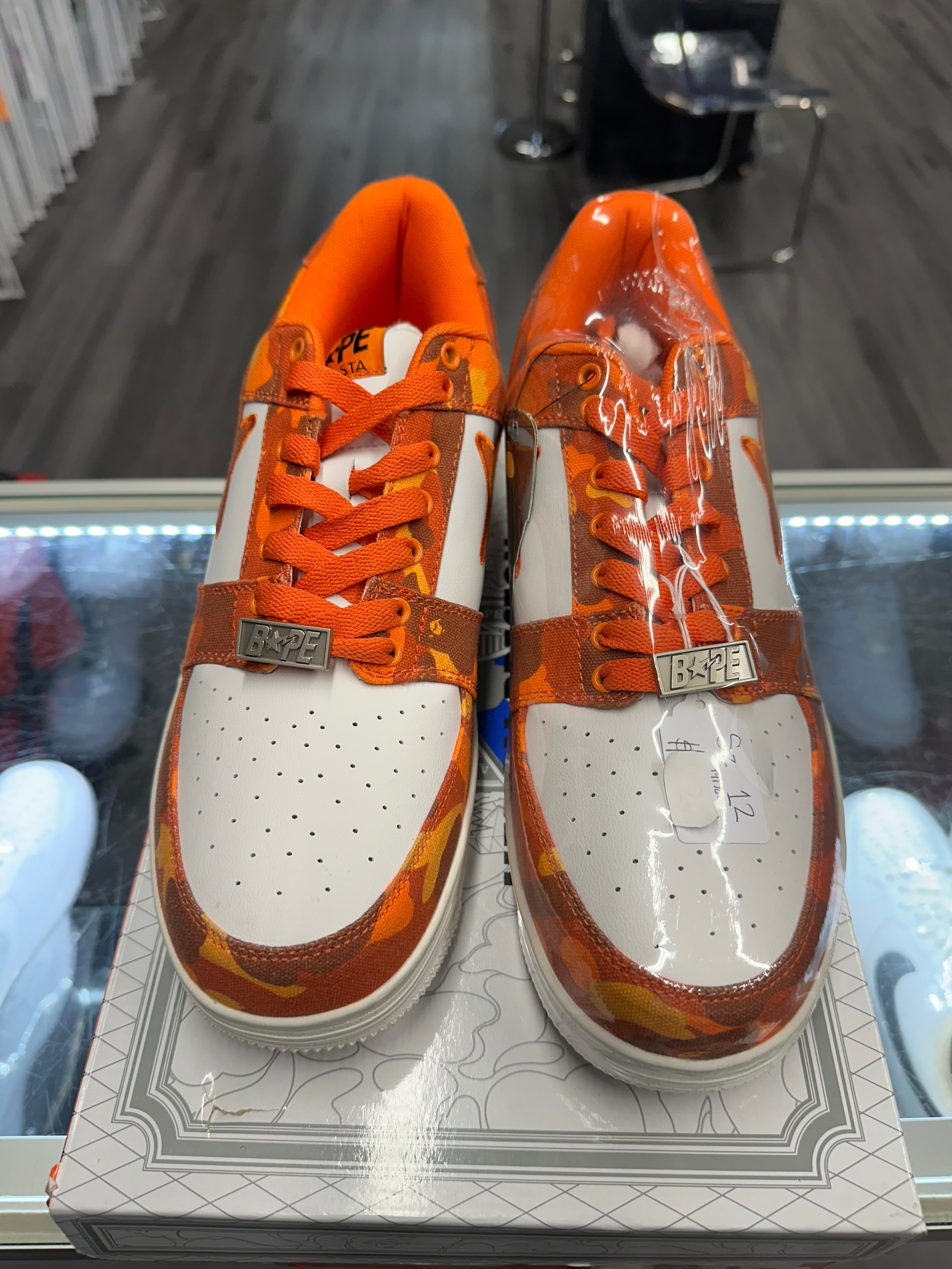 A Bathing Ape Bape Sta Low "Camo Orange"