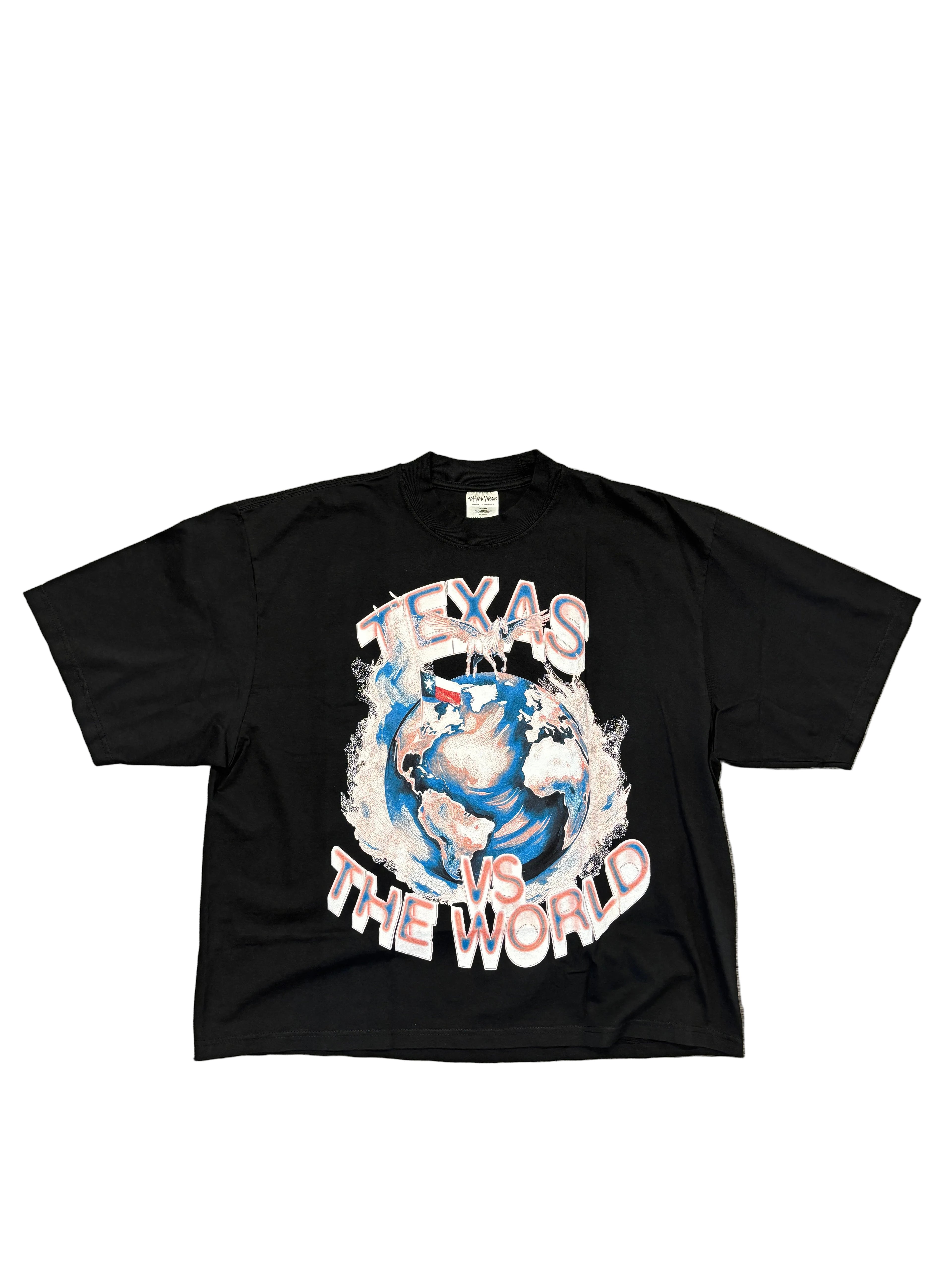 Texas Merch Watercolor Tee "Black"