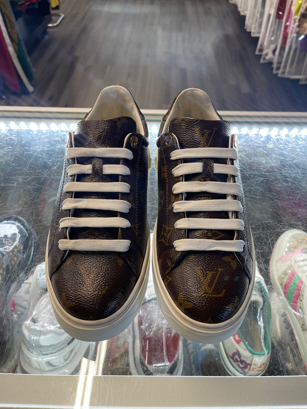 Louis Vuitton Time Out Sneakers "Brown Monogram"