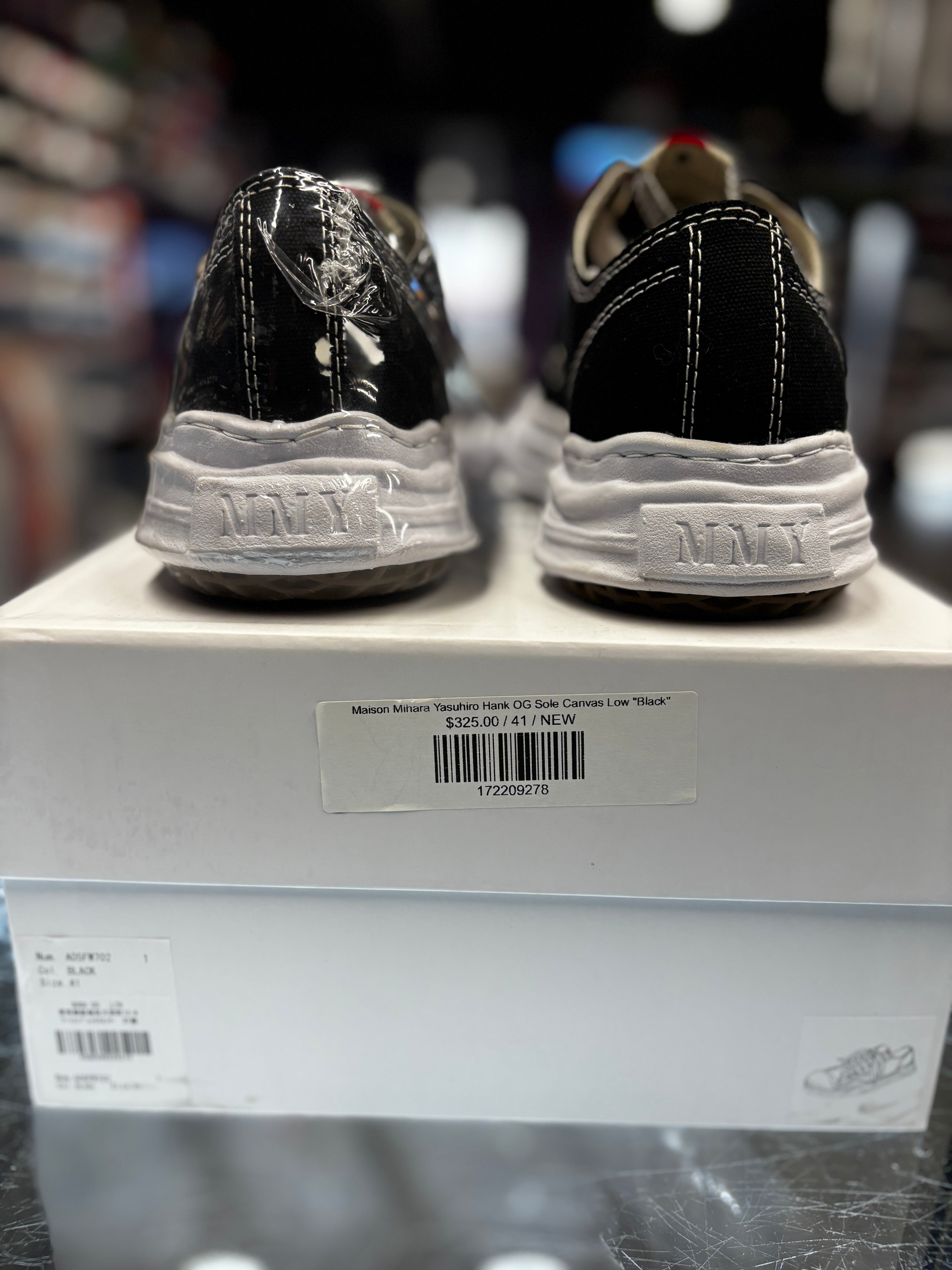 Maison Mihara Yasuhiro Hank OG Sole Canvas Low "Black"
