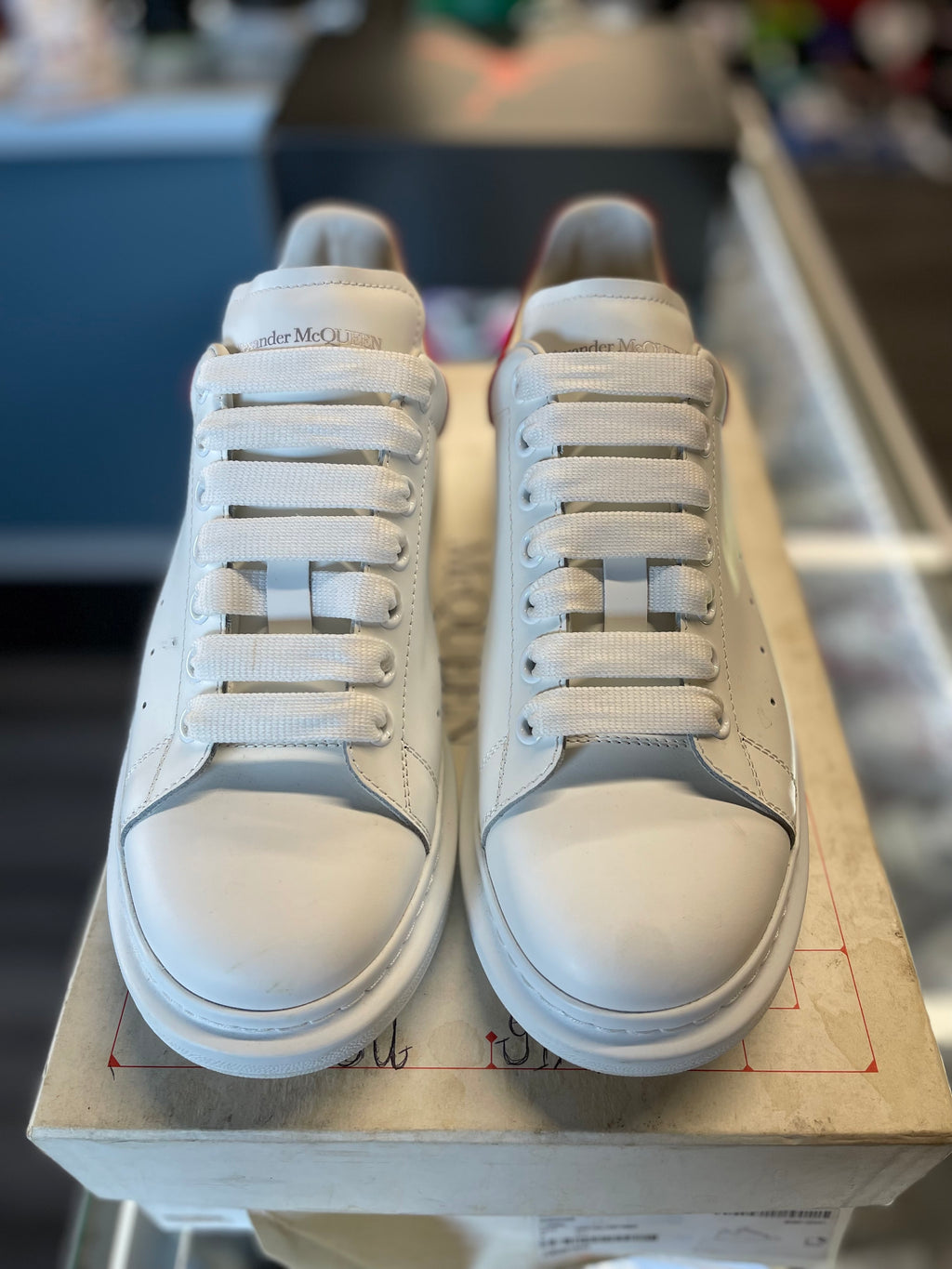 Alexander McQueen Oversized Sneaker "White/Red"