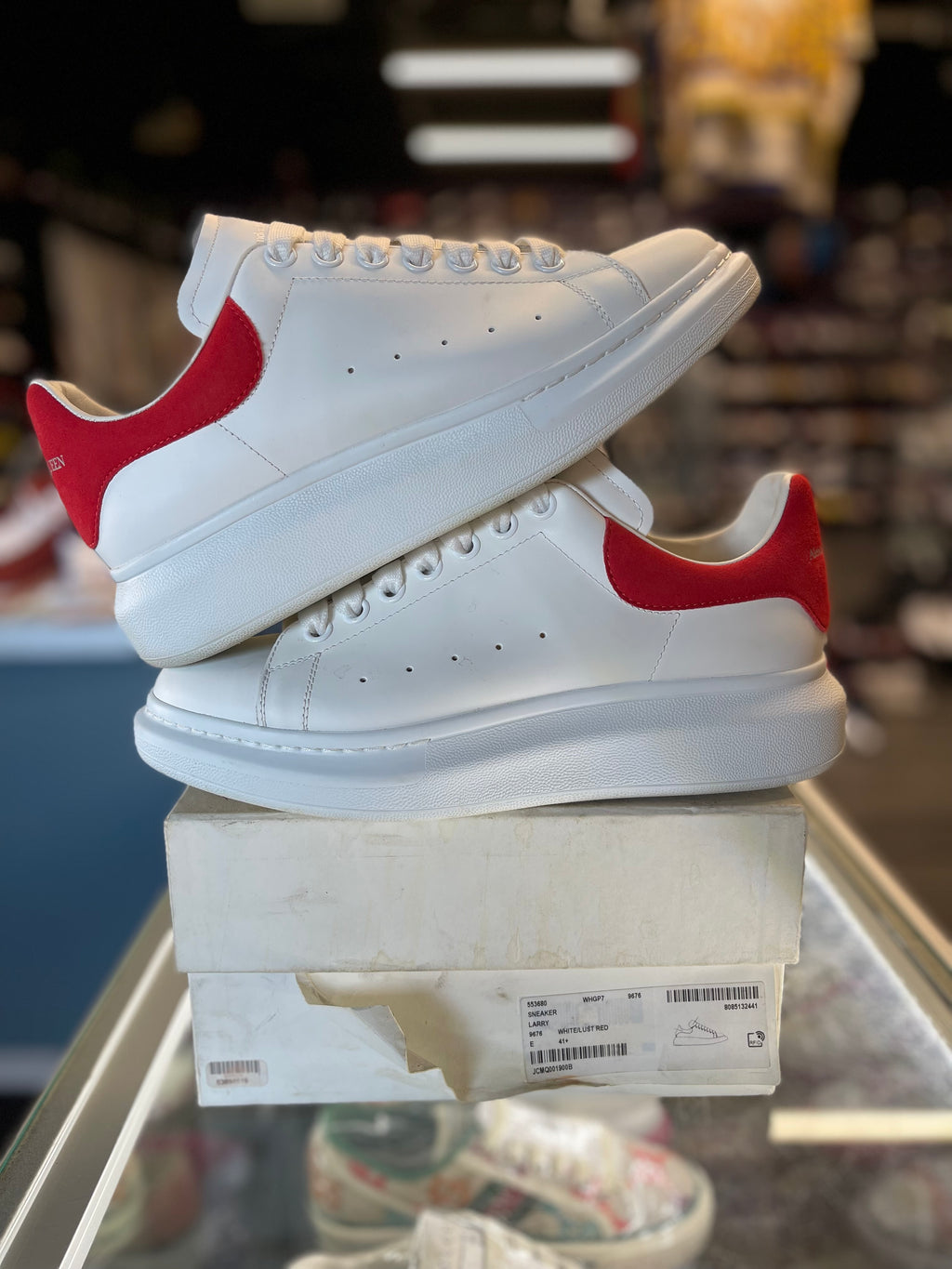Alexander McQueen Oversized Sneaker "White/Red"