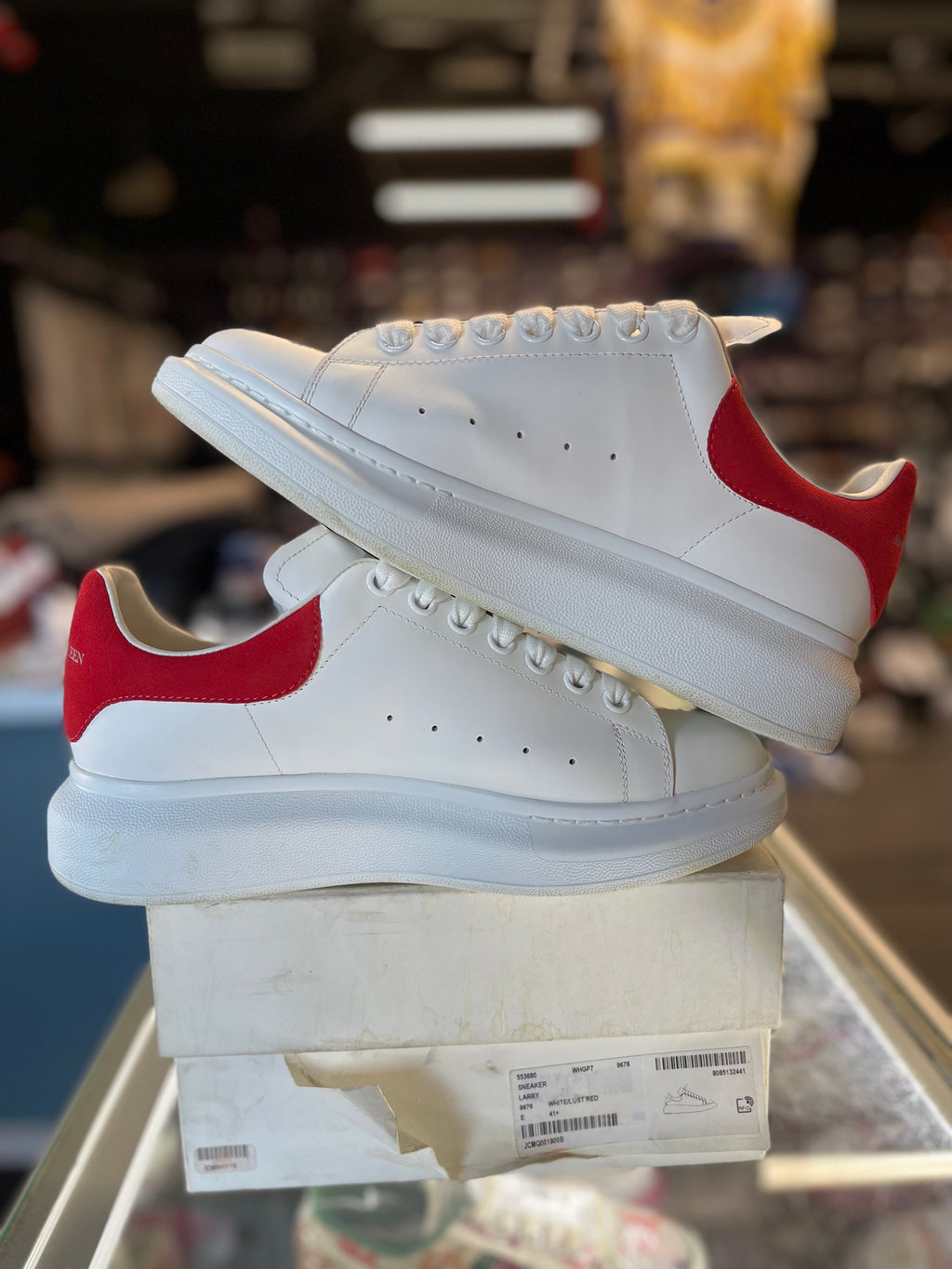 Alexander McQueen Oversized Sneaker "White/Red"