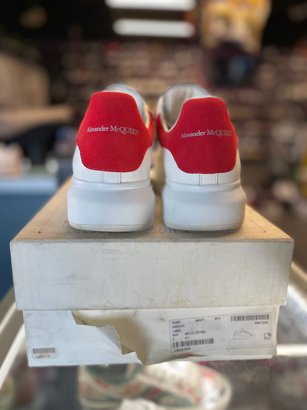 Alexander McQueen Oversized Sneaker "White/Red"