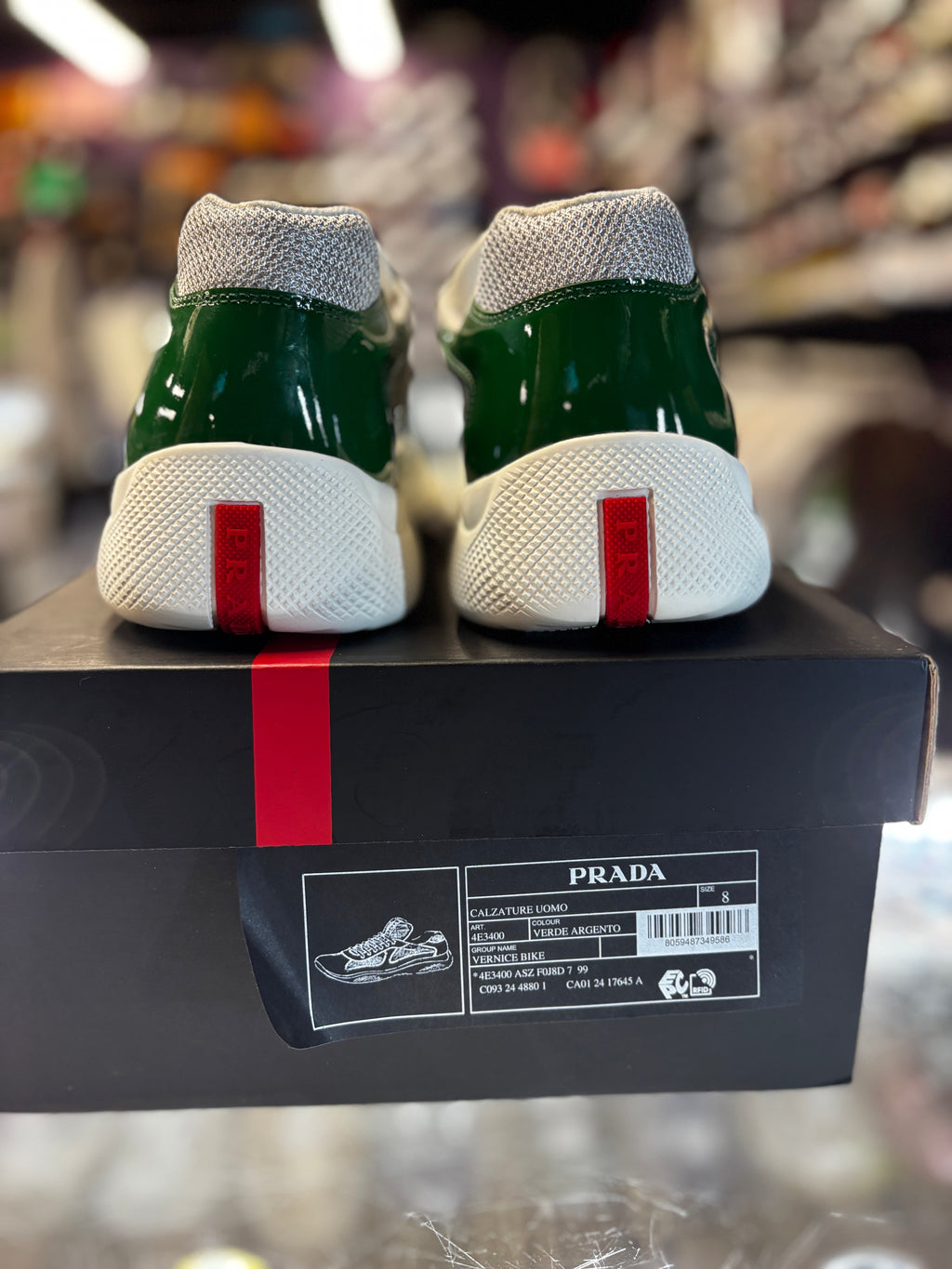 Prada Americas Cup "Patent Green"