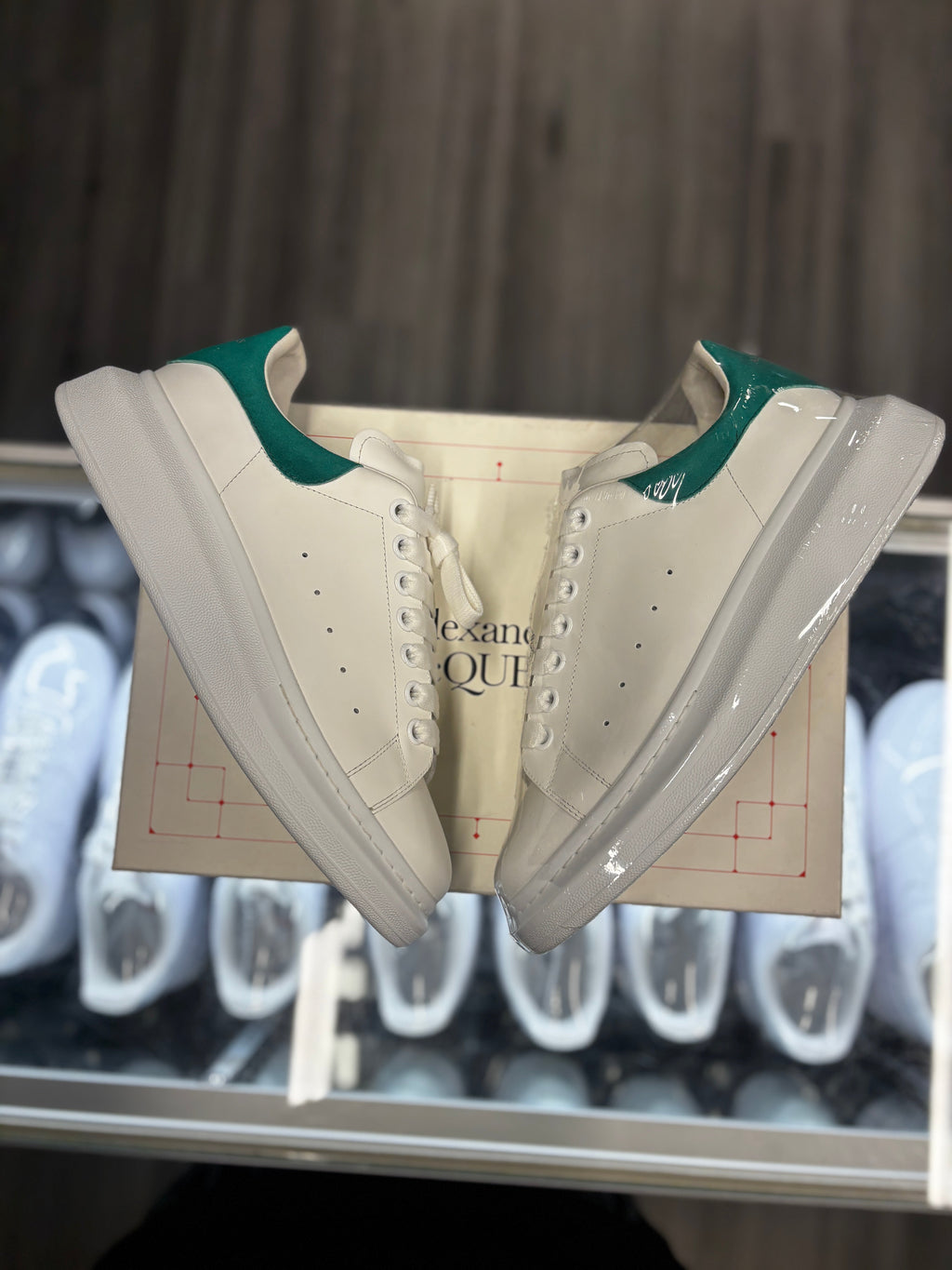 Alexander McQueen Oversized "White/Teal"