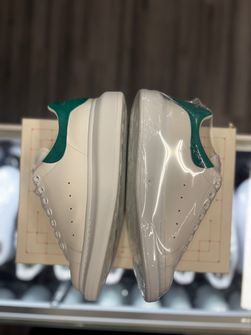 Alexander McQueen Oversized "White/Teal"