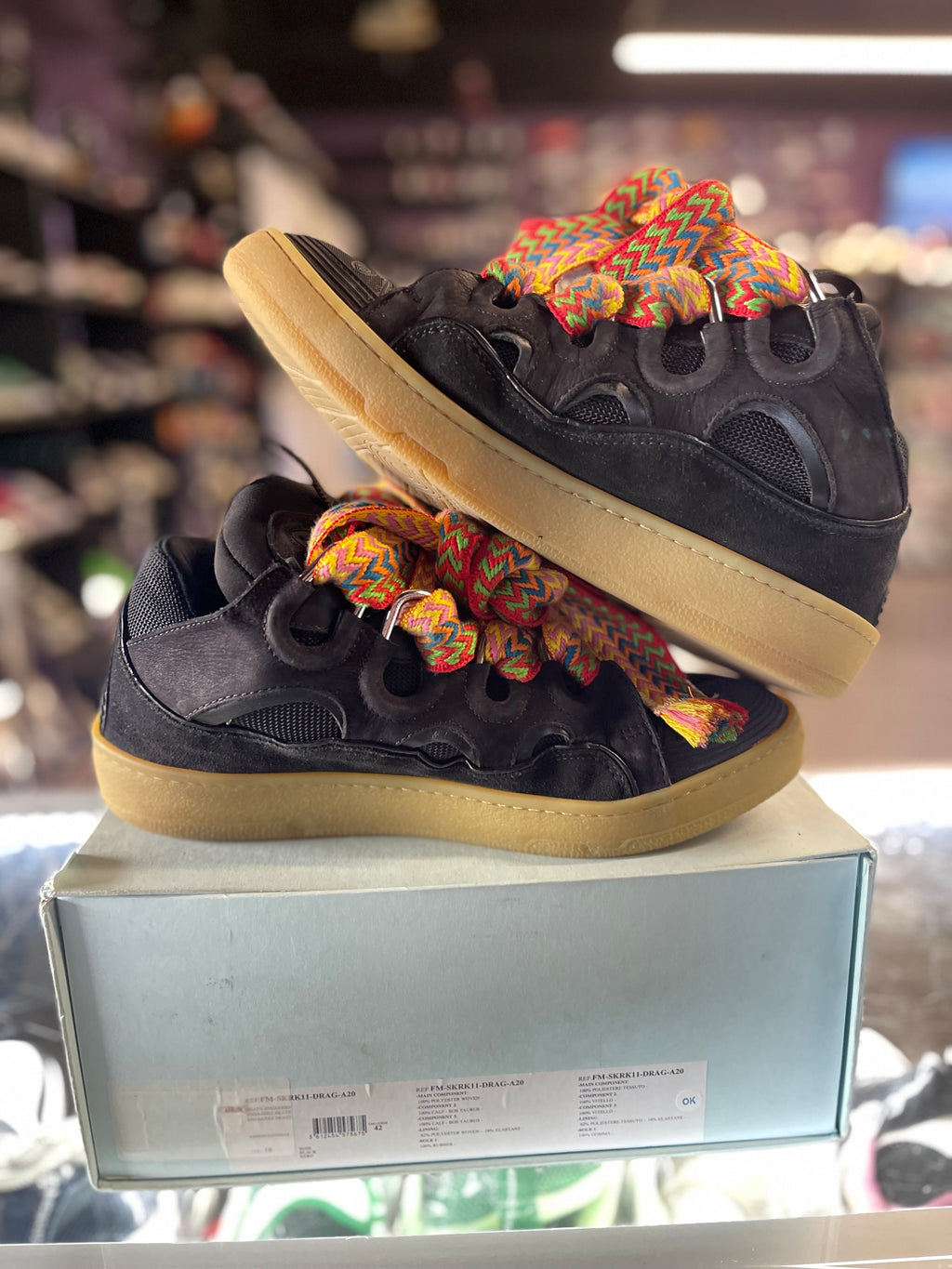 Lanvin Curb Sneaker "Black Gum"