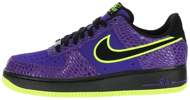 2013 Nike Air Force 1 Low "Court Purple Black Volt"