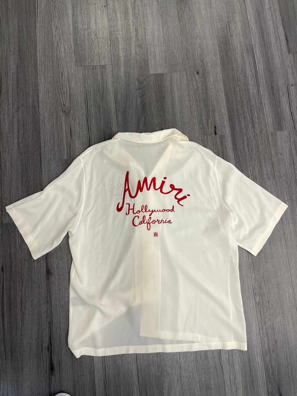 Amiri Button Up "Cream Red"