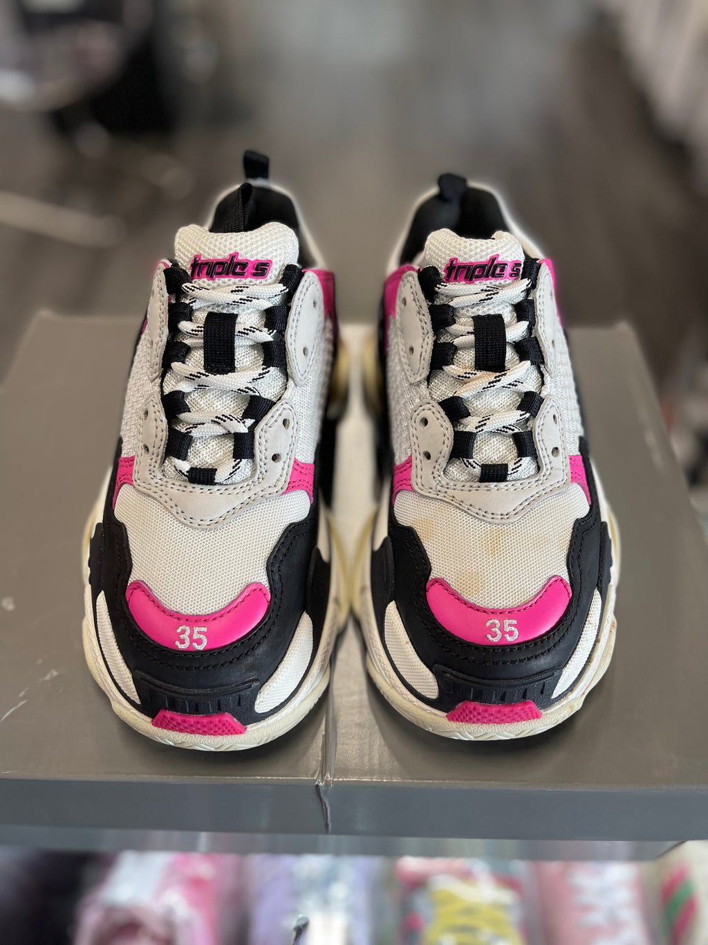 Balenciaga Triple S "Neon Pink/Black/White"