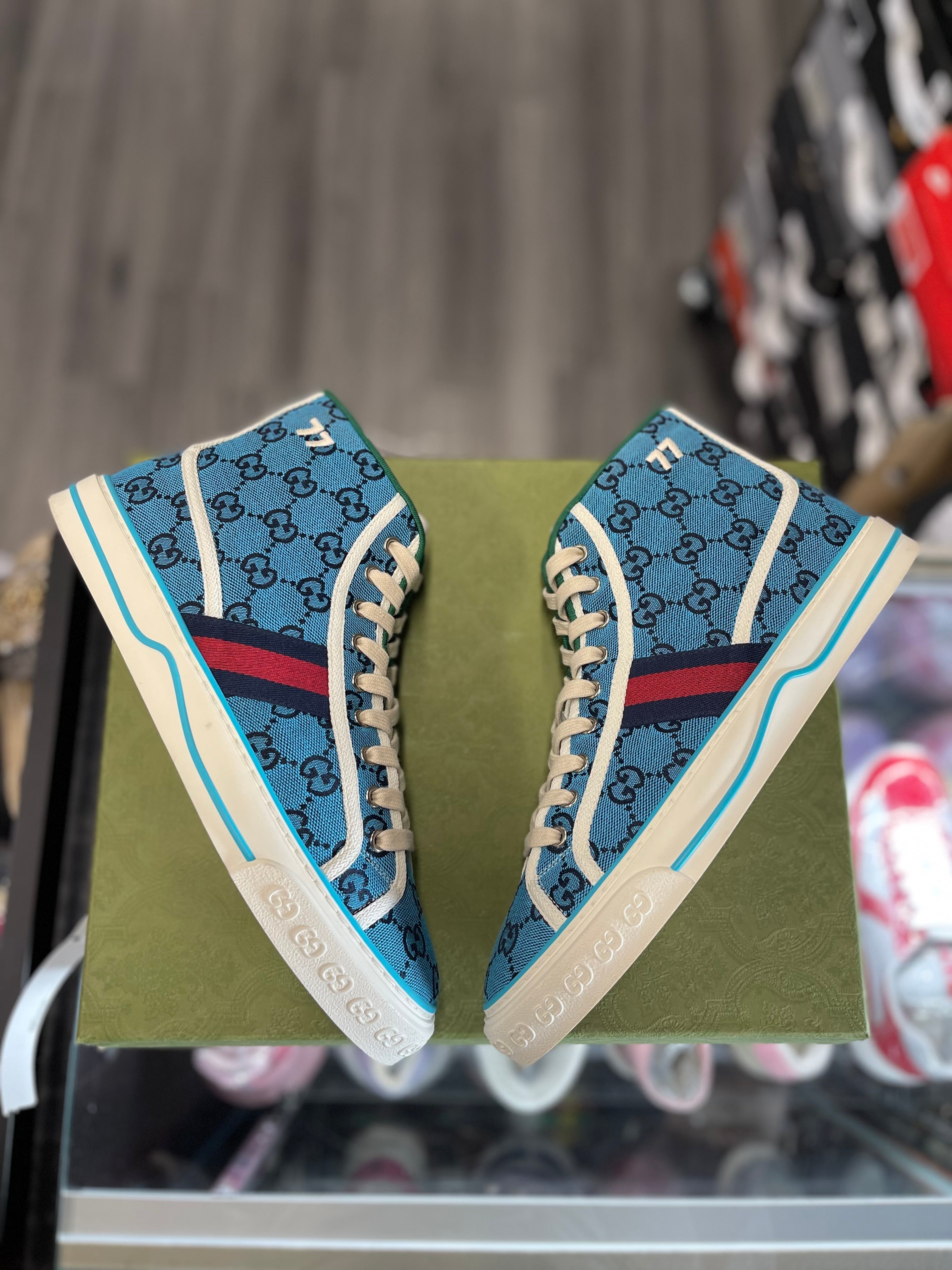 Gucci 1977 High Canvas "Blue"