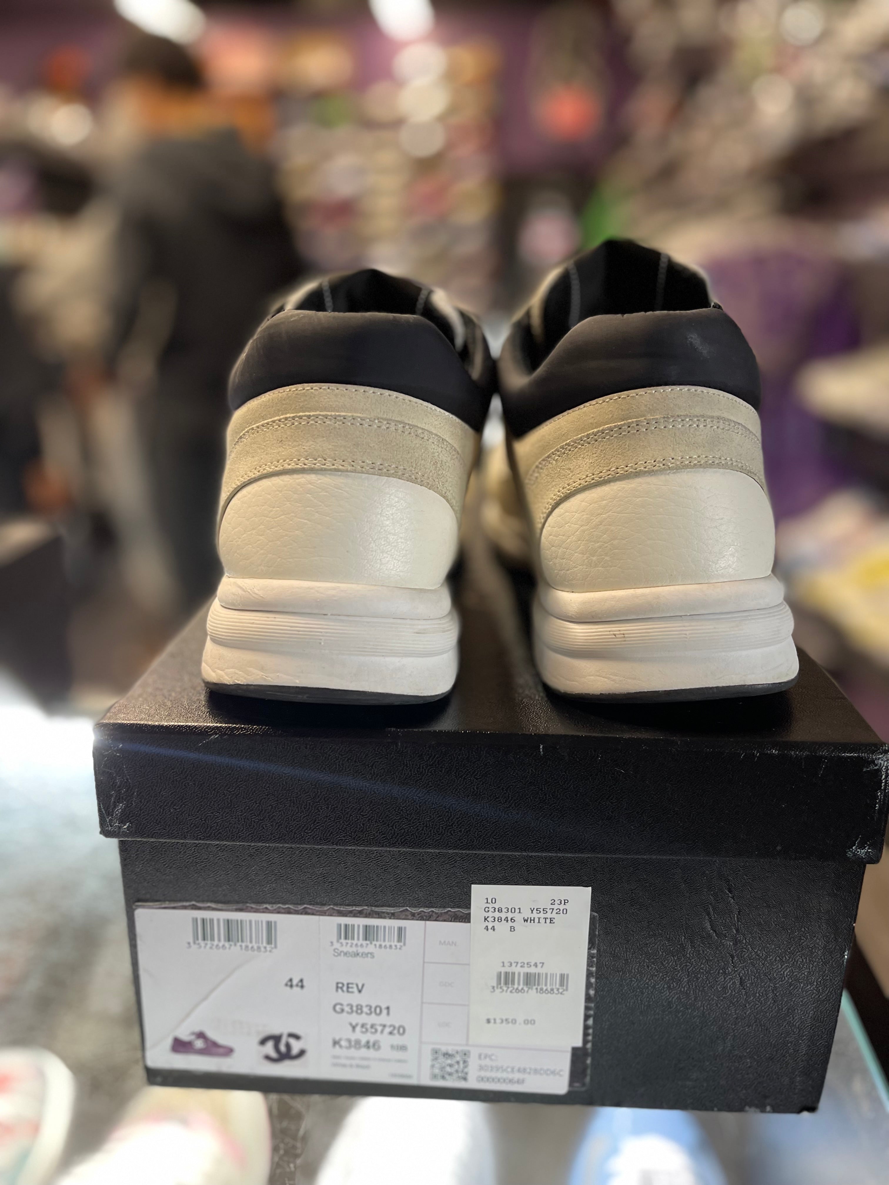 Chanel Interlocking CC logo Mesh Sneakers "White/Black"