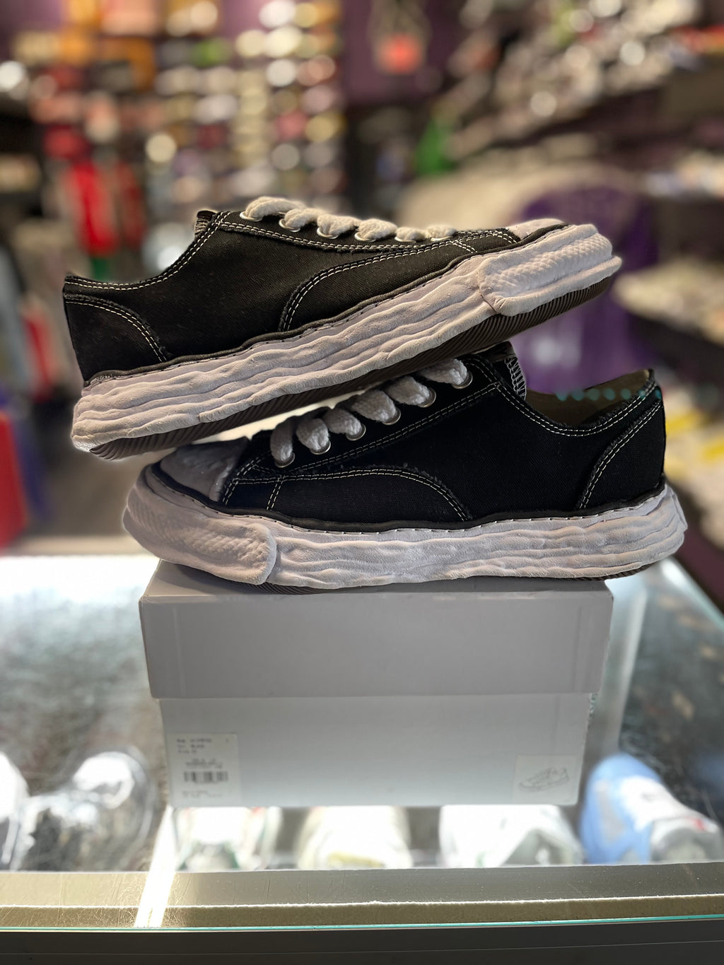 2023 Maison Mihara Yasuhiro Peterson 23 OG Sole Canvas Low "Black White"