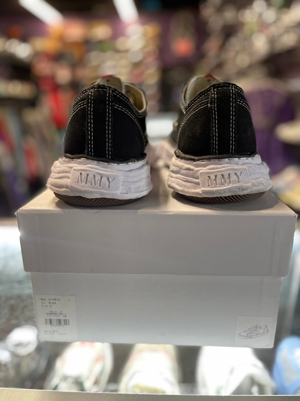 2023 Maison Mihara Yasuhiro Peterson 23 OG Sole Canvas Low "Black White"