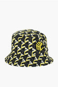 MCM Bucket Hat Reversible "Grey/Yellow Logo"