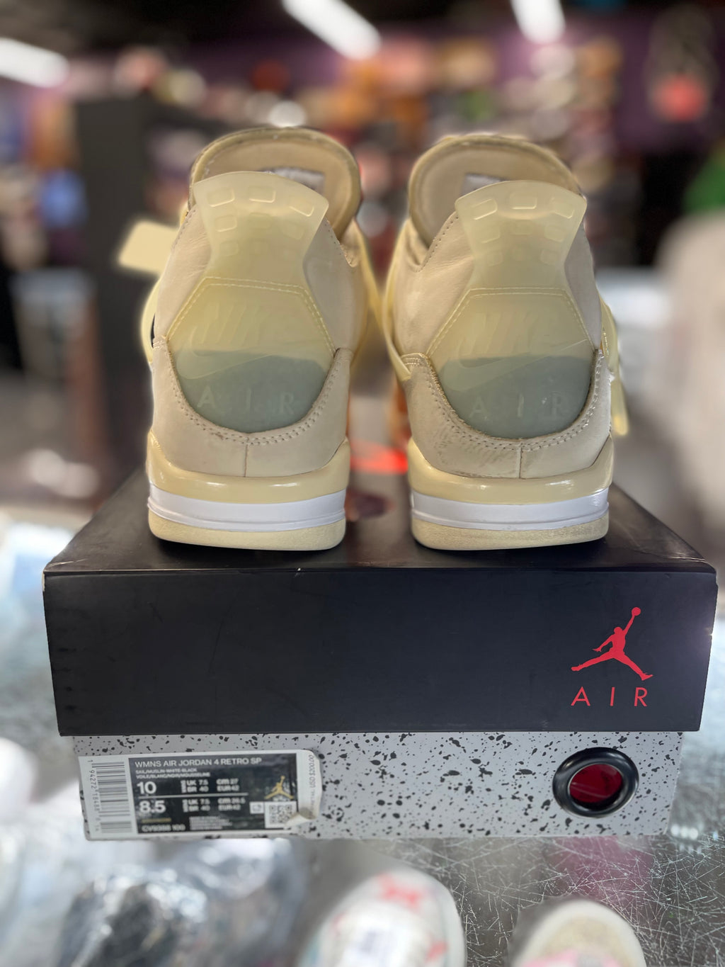 2020 Air Jordan Retro 4 "Off-White Sail" (W)