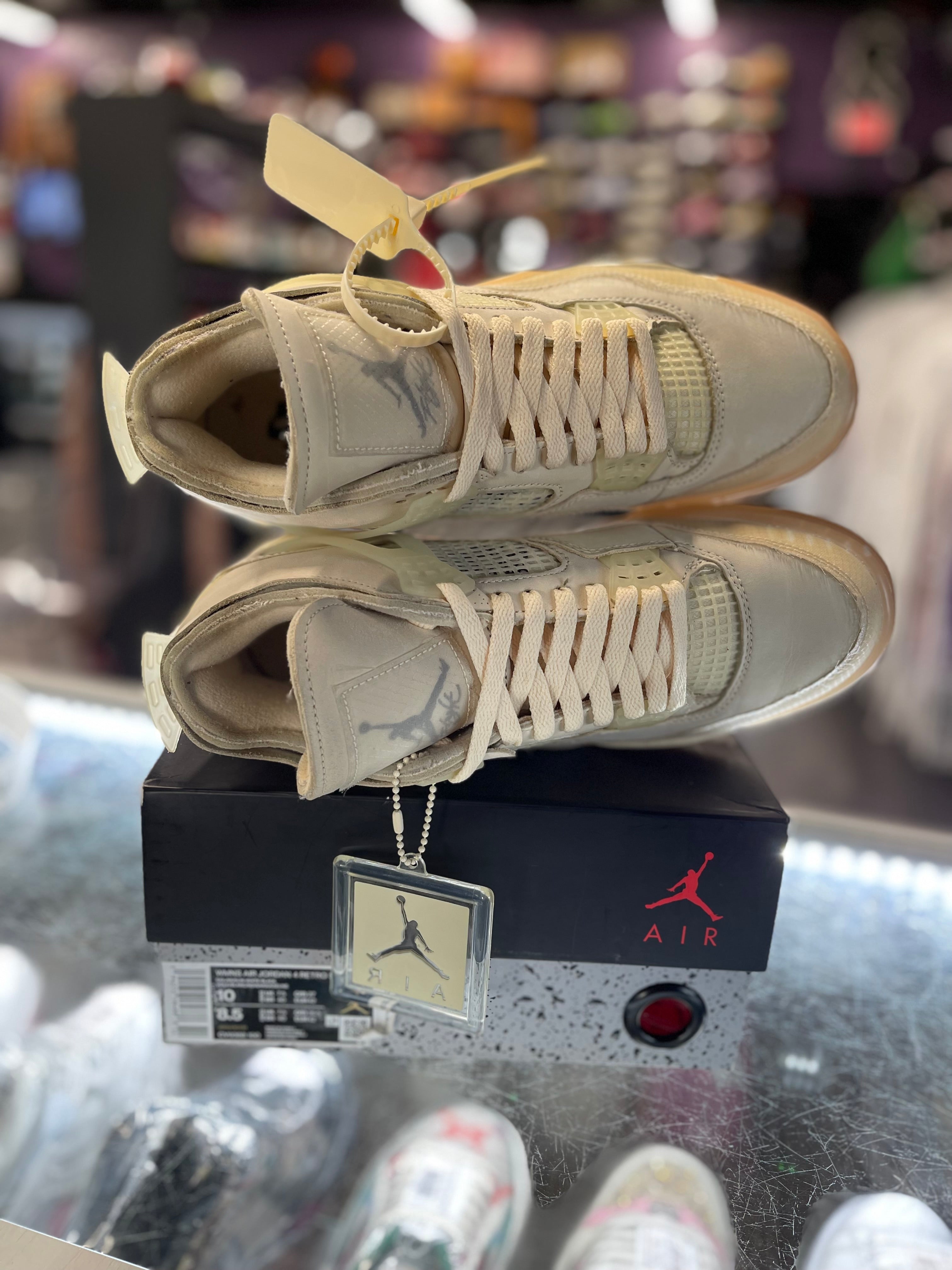 2020 Air Jordan Retro 4 "Off-White Sail" (W)