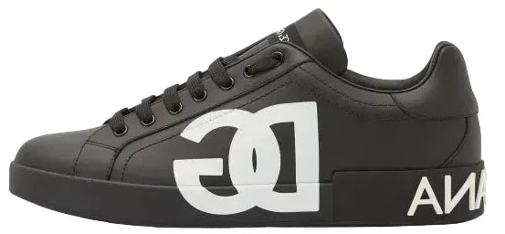 Dolce & Gabbana Portofino Sneaker "Black White Logo"
