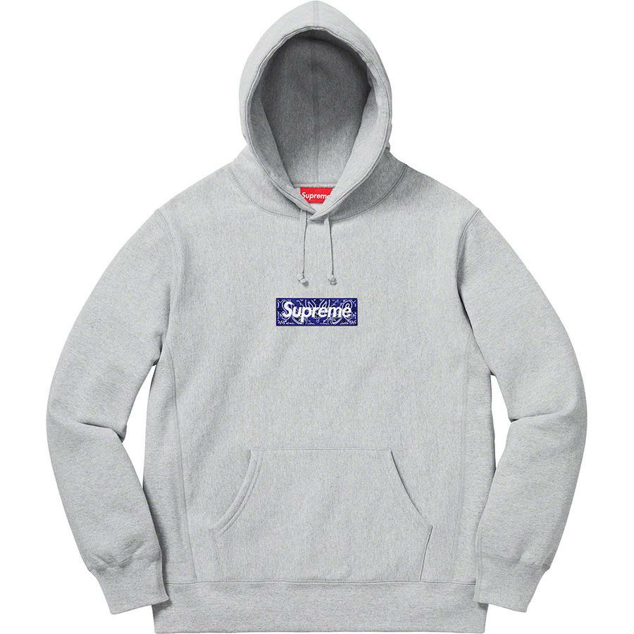Supreme Hoodie Blue Bandana Box Logo