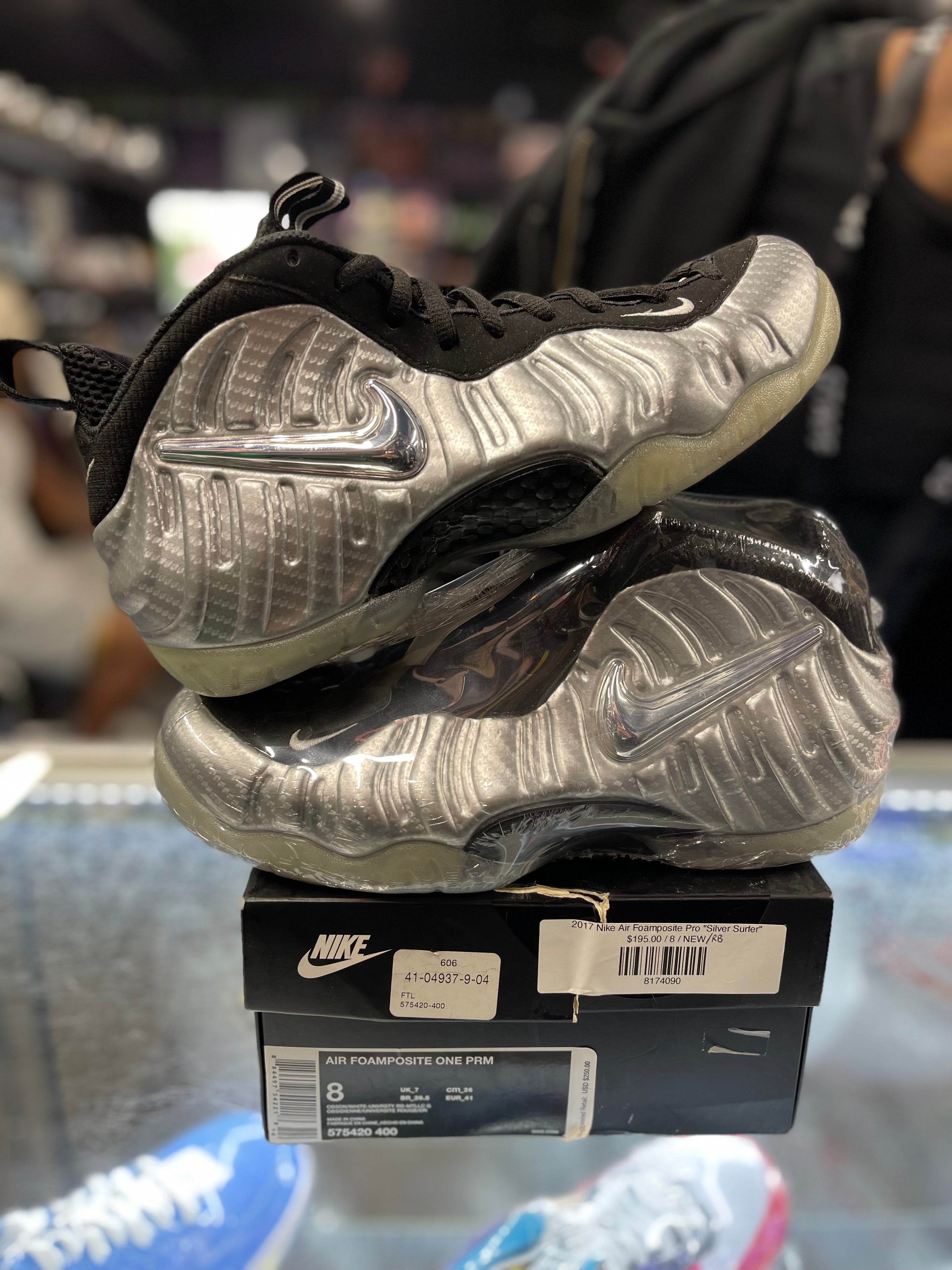 2017 Nike Air Foamposite Pro "Silver Surfer"