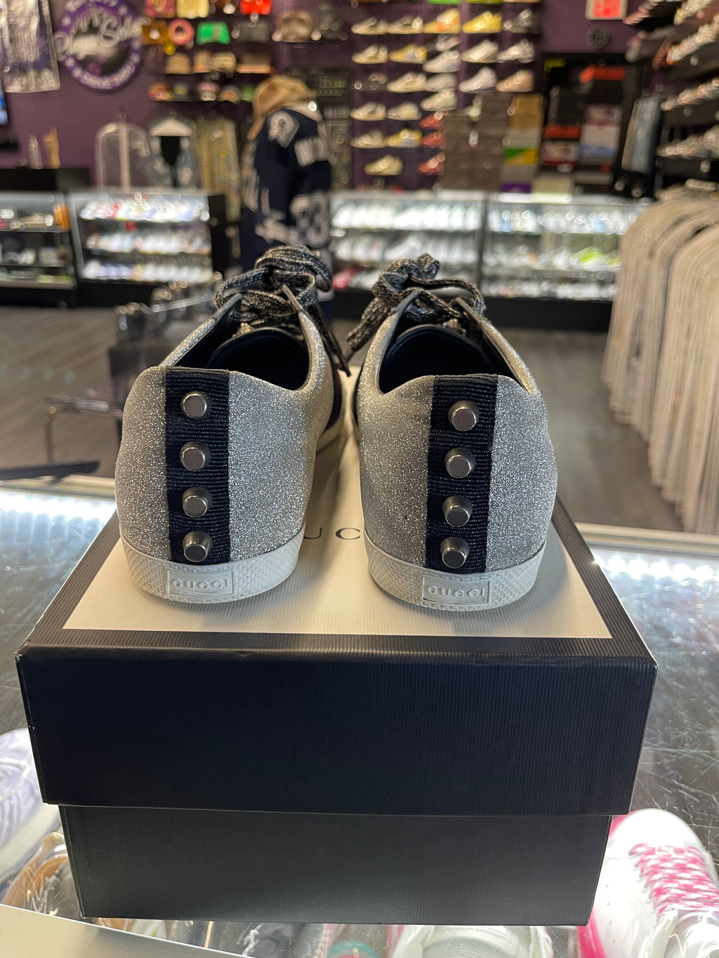 Gucci Bambi Web "Silver"