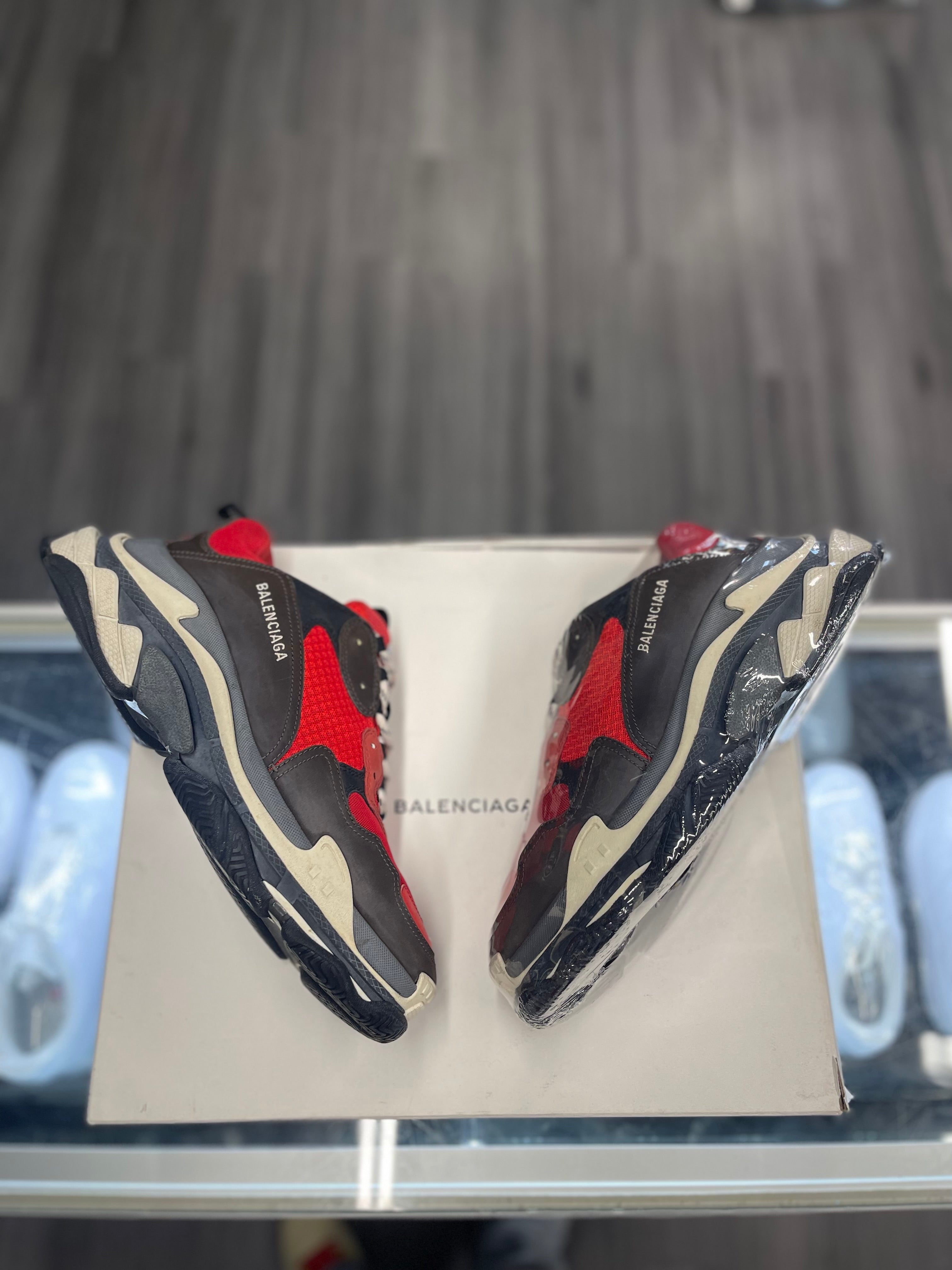 Balenciaga Triple S Pre-Distressed "Red Black"