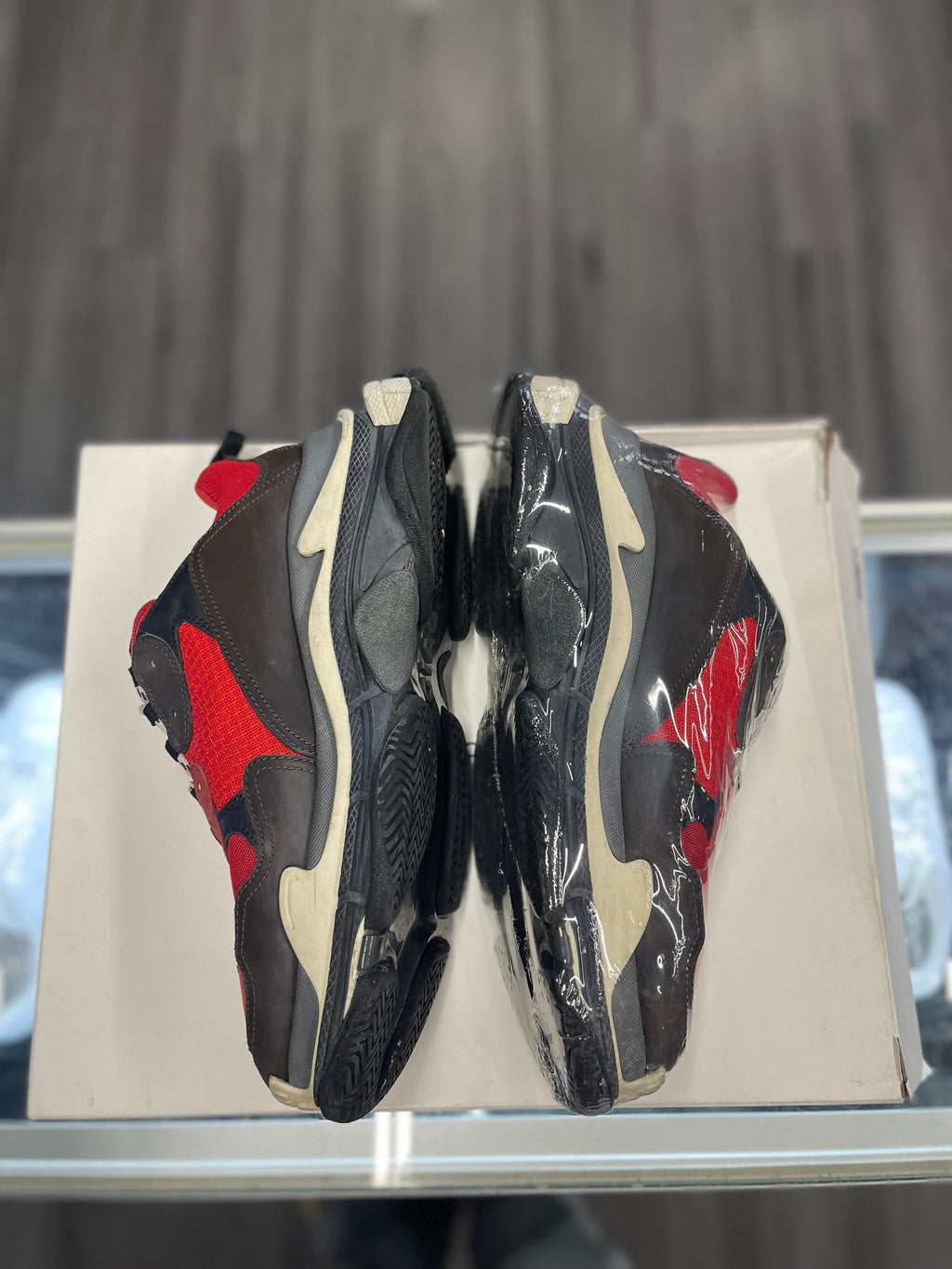 Balenciaga Triple S Pre-Distressed "Red Black"
