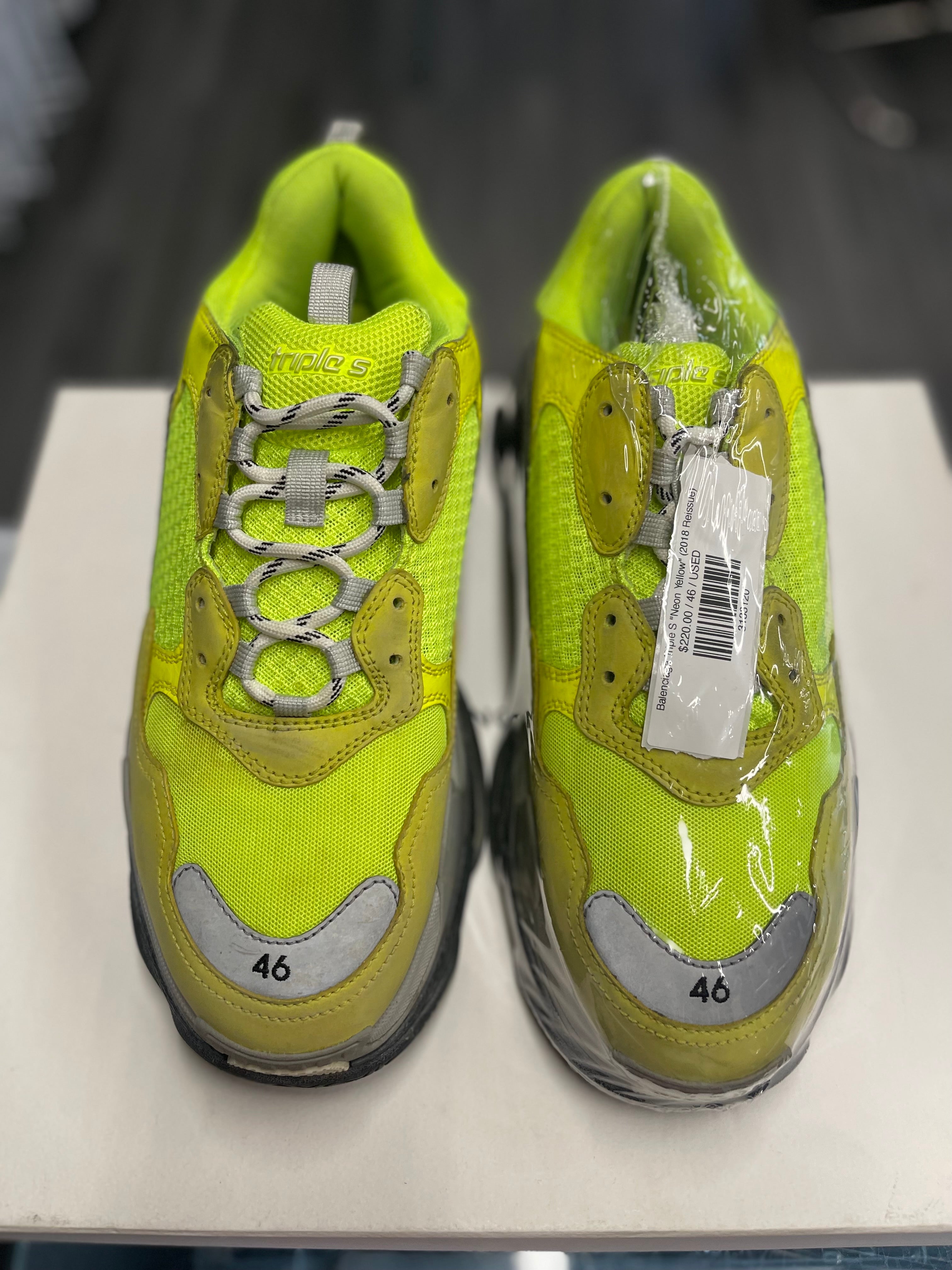 Balenciaga Triple S "Neon Yellow" (2018 Reissue)