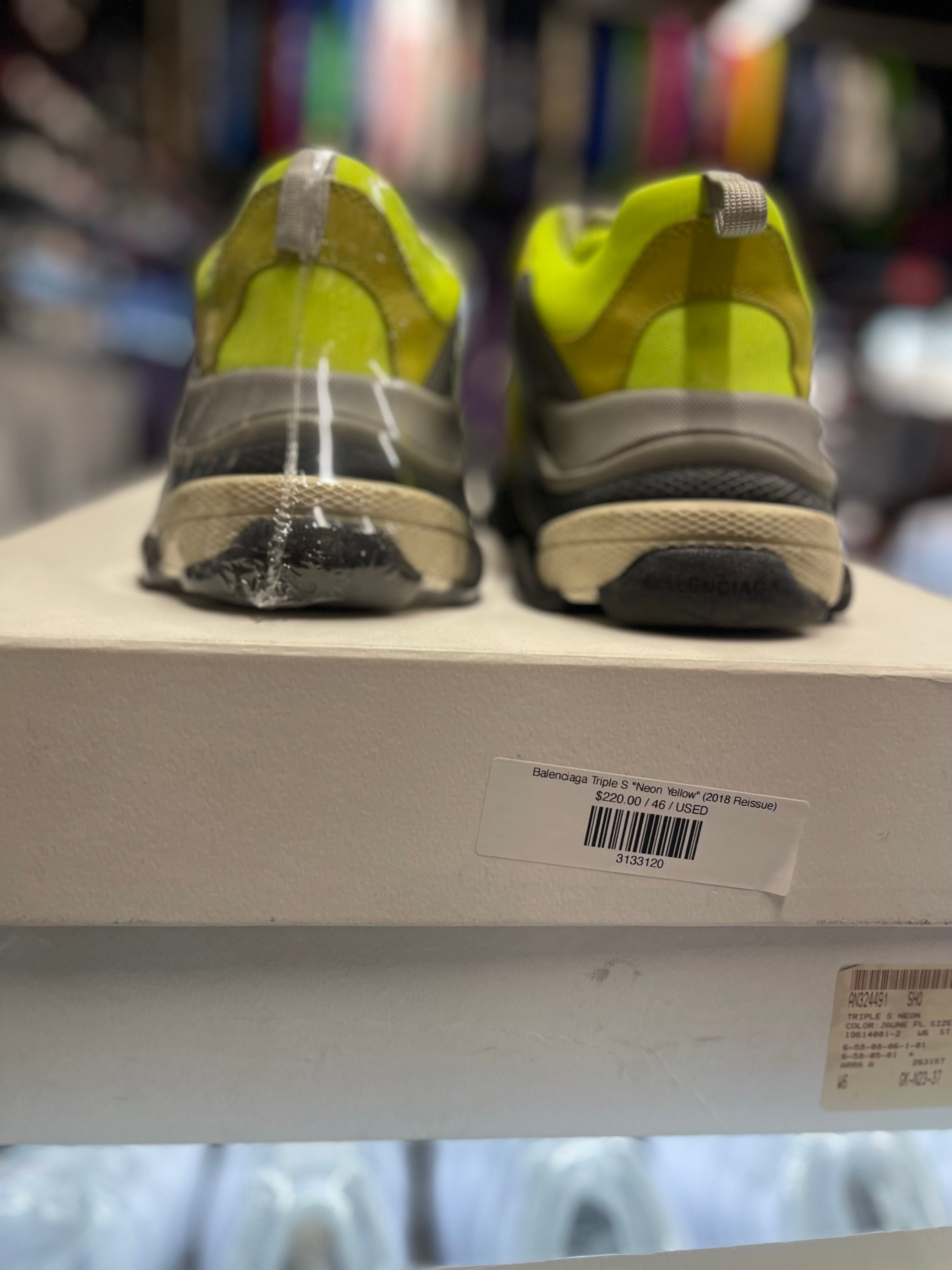 Balenciaga Triple S "Neon Yellow" (2018 Reissue)